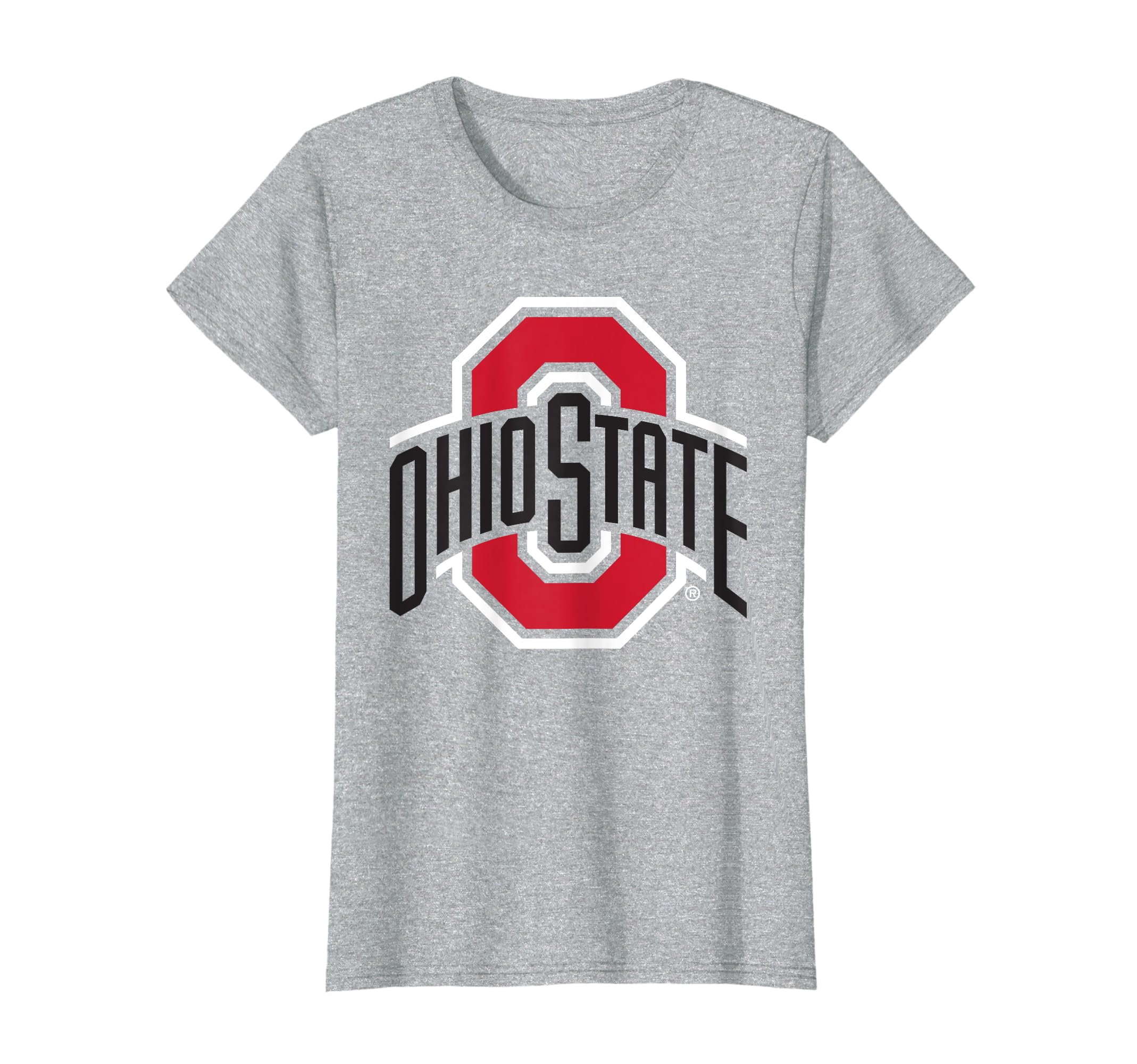 Ohio State Buckeyes Womens Icon Logo Gray T-Shirt