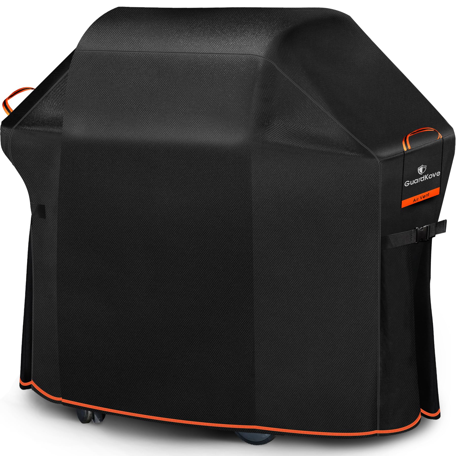 [Upgraded 1000D Heavy Duty Fabric] 60" Grill Cover for Outdoor Grill, Waterproof, Tear & Fade Resistant BBQ Cover with Buckle & Air Vent, Gas Grill Cover for 3-4 Burner Weber Nexgrill Char-Broil Grill