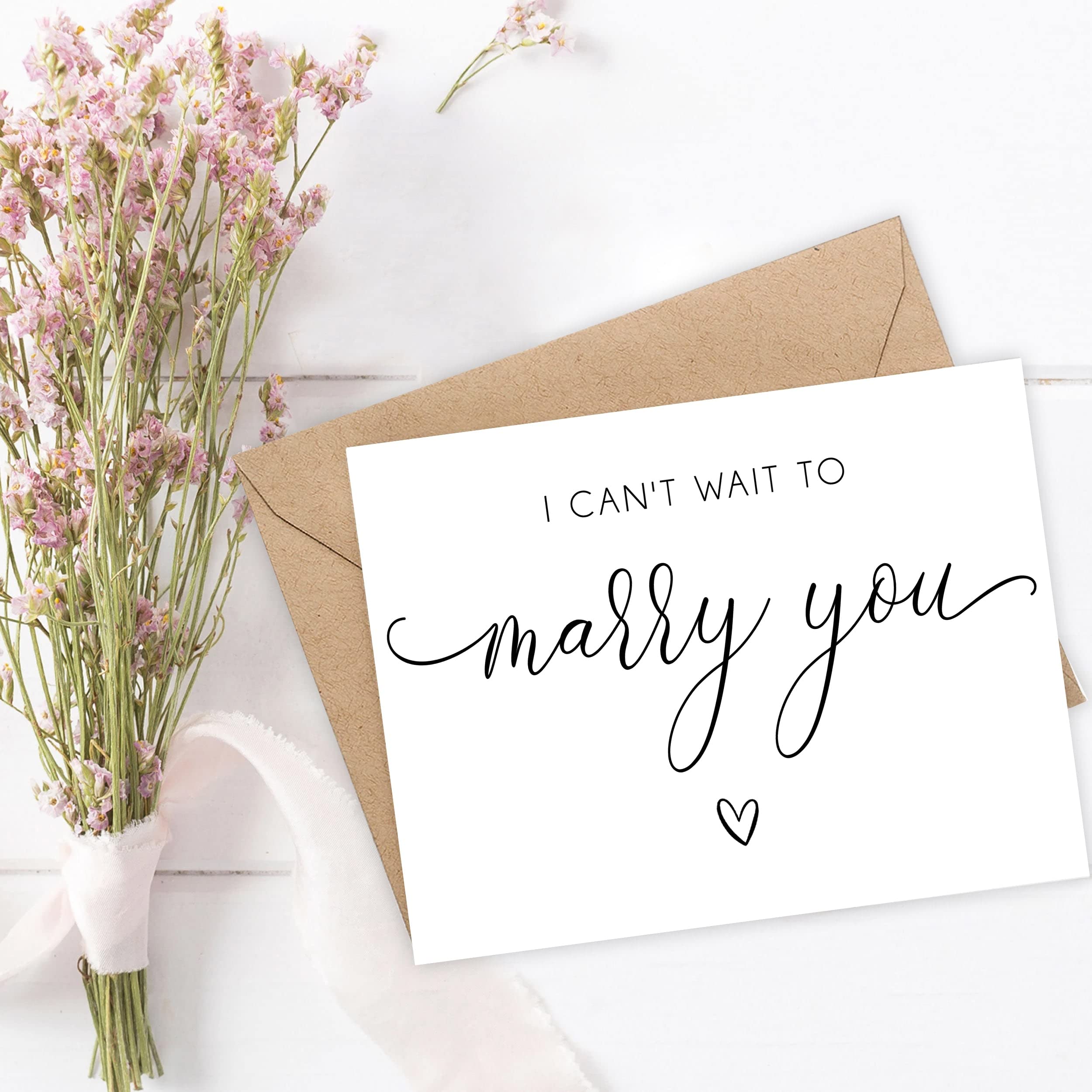 I Cant Wait To Marry You - Bride To Groom Wedding Day Card - Letters To My Husband From Wife - Love Gift For Him - Fiancé Gifts - Vows