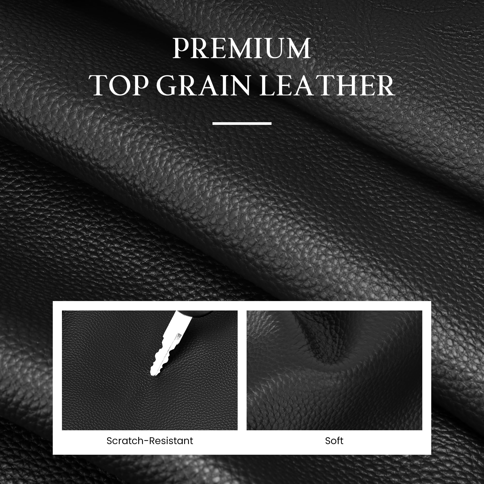befen Genuine Leather Crossbody Bags for Women Black Leather Purse with Built in Wallet RFID Blocking Crossbody Small Purse for Travel Trendy Women's Crossbody Handbags with Adjustable Strap for Daily