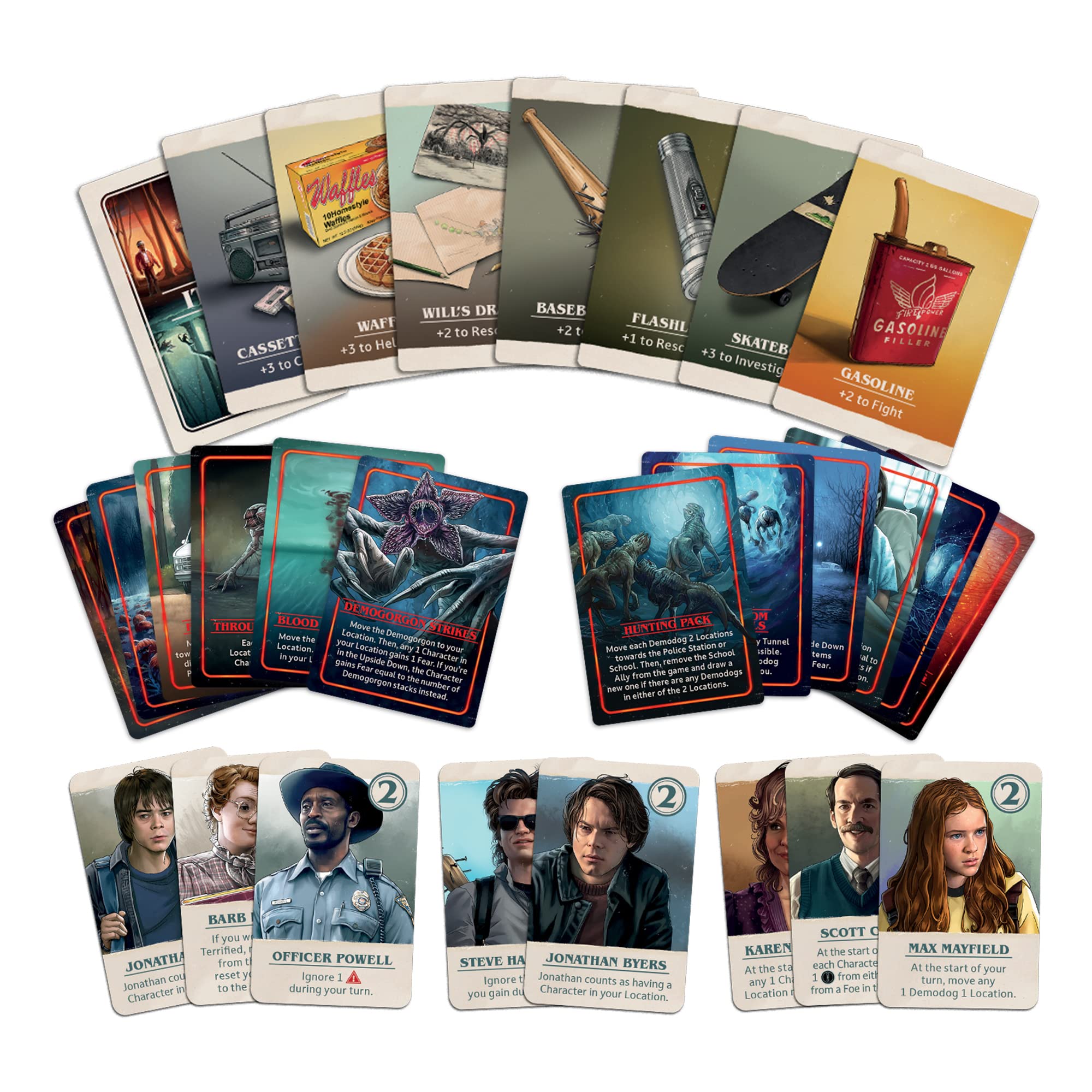 CMON Stranger Things Upside Down Board Game - Cooperative Play with Detailed Miniatures, Two Seasons of Gameplay, Strategy Game for Kids & Adults, Ages 12+, 2-4 Players, 60 Minute Playtime