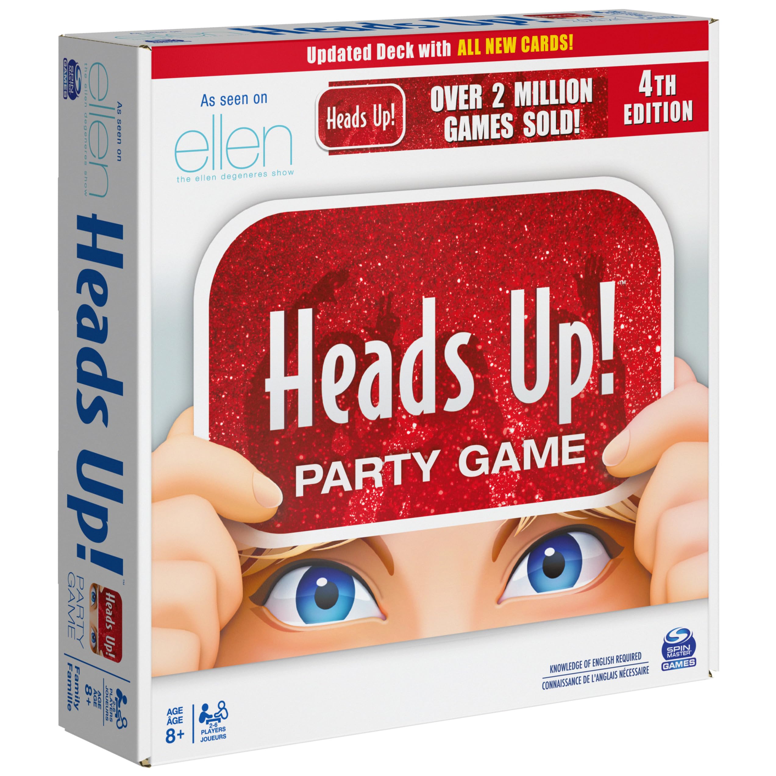 Spin Master Games, Head’s Up! Party Game 4th Edition, Viral Word Guessing Board Game, Family Game Night, Christmas Gifts for Kids, for Ages 8+