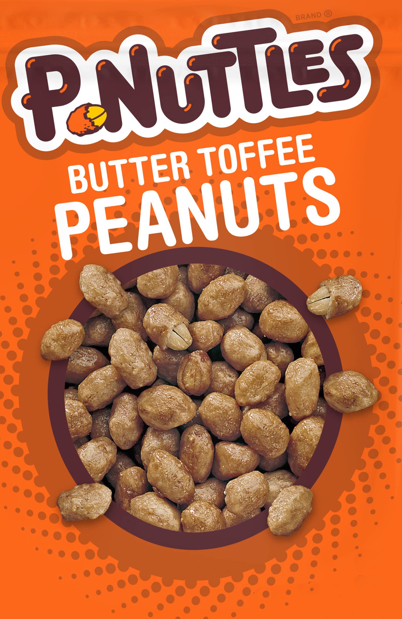 P-Nuttles Butter Toffee Covered Peanuts,Sweet Salty Snack, Toffee Peanuts,Toffee Nuts, 44 Ounce Jar Made in the USA, Kosher, Peanuts Sweet, Party Snack, Crunchy Nut Snack, Sweet Snack