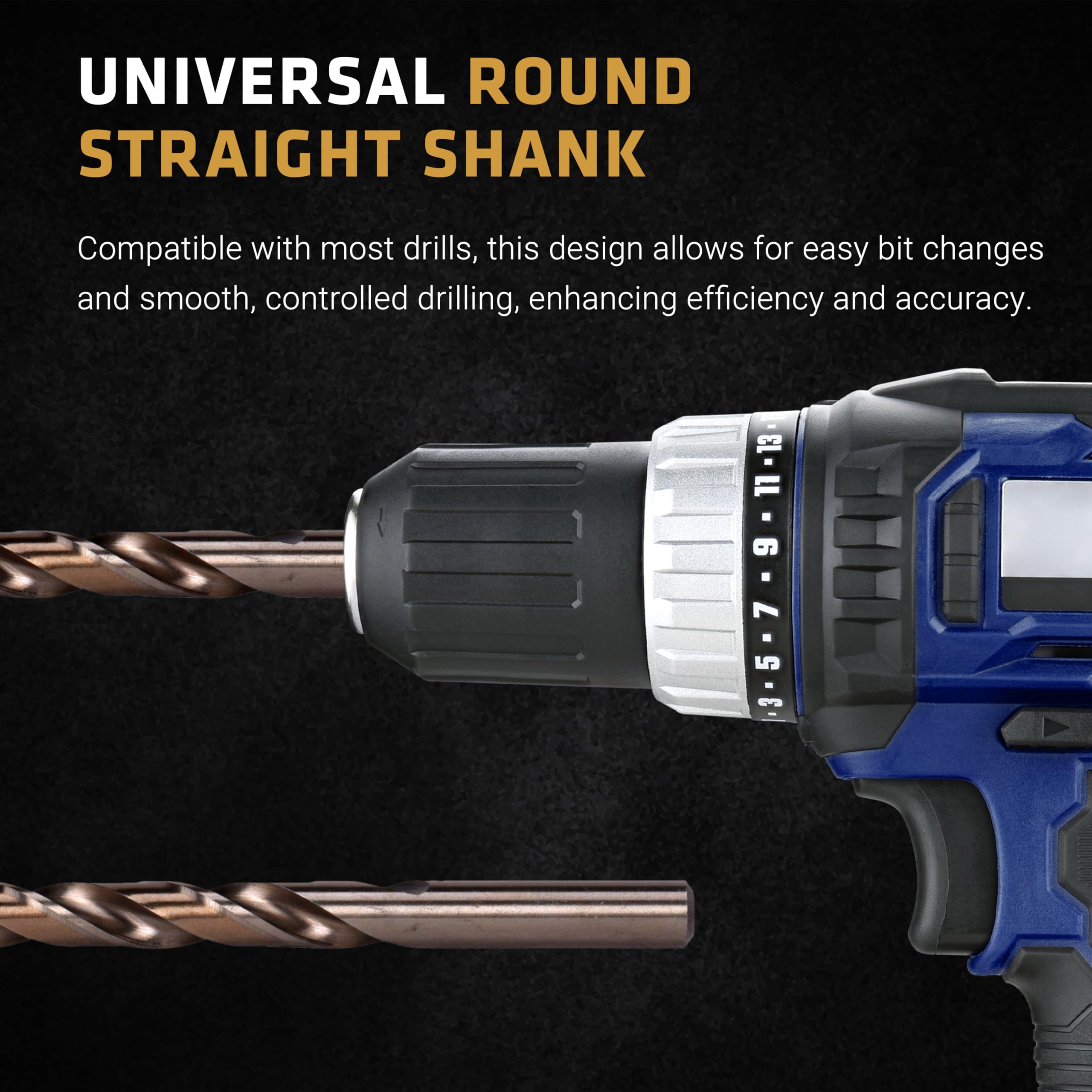 Century Drill & Tool, 26529, 29 PC Set,Jobber Drill Bit,ProGrade, Cobalt Steel, High Speed Drill Bit Pack