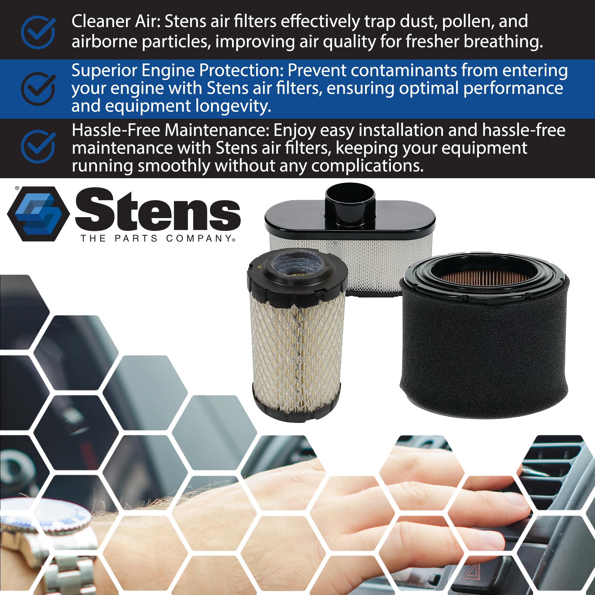 Stens Air Filter 605-307 for Echo 13030039730