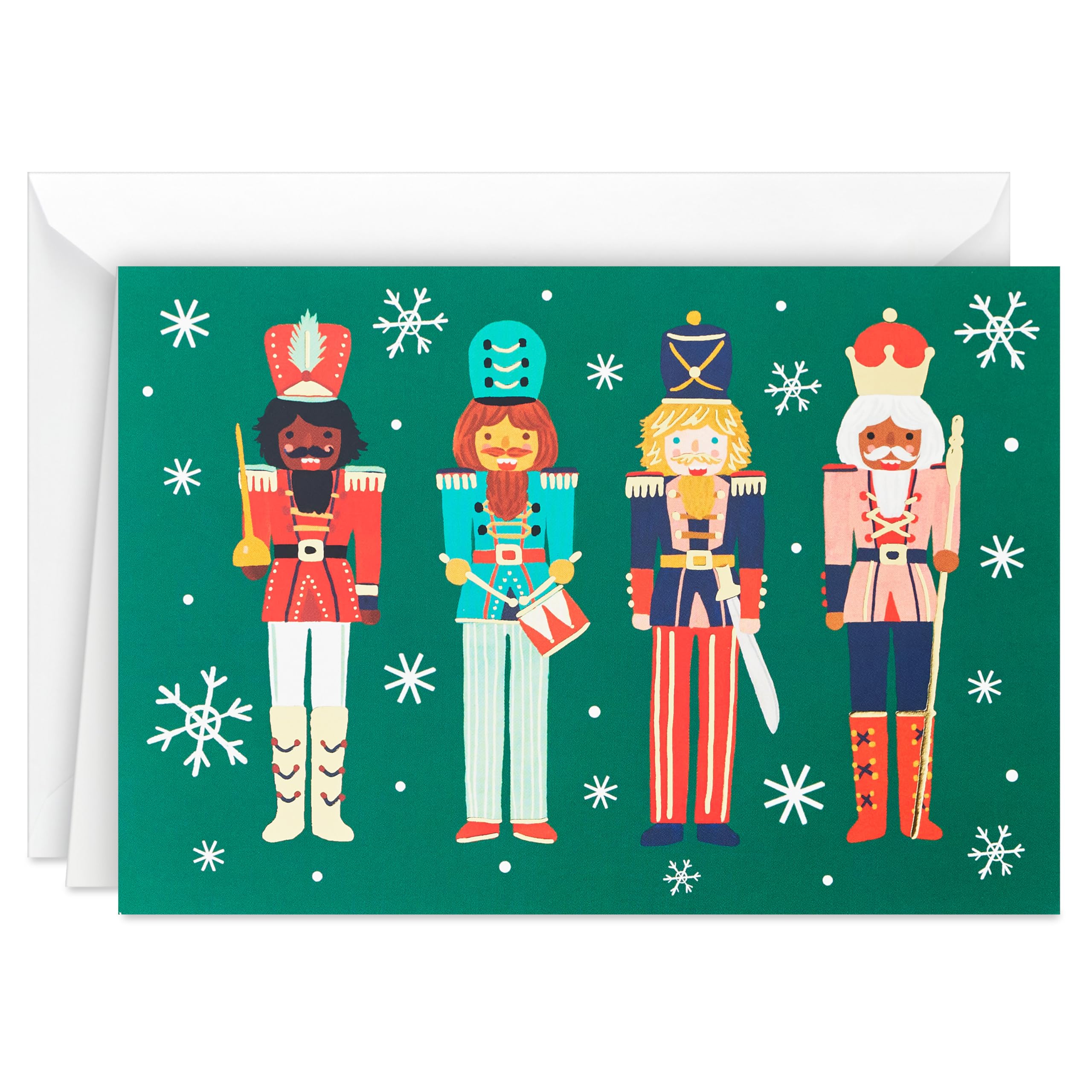 Hallmark Boxed Christmas Cards, Four Nutcrackers (40 Cards and 40 Envelopes)