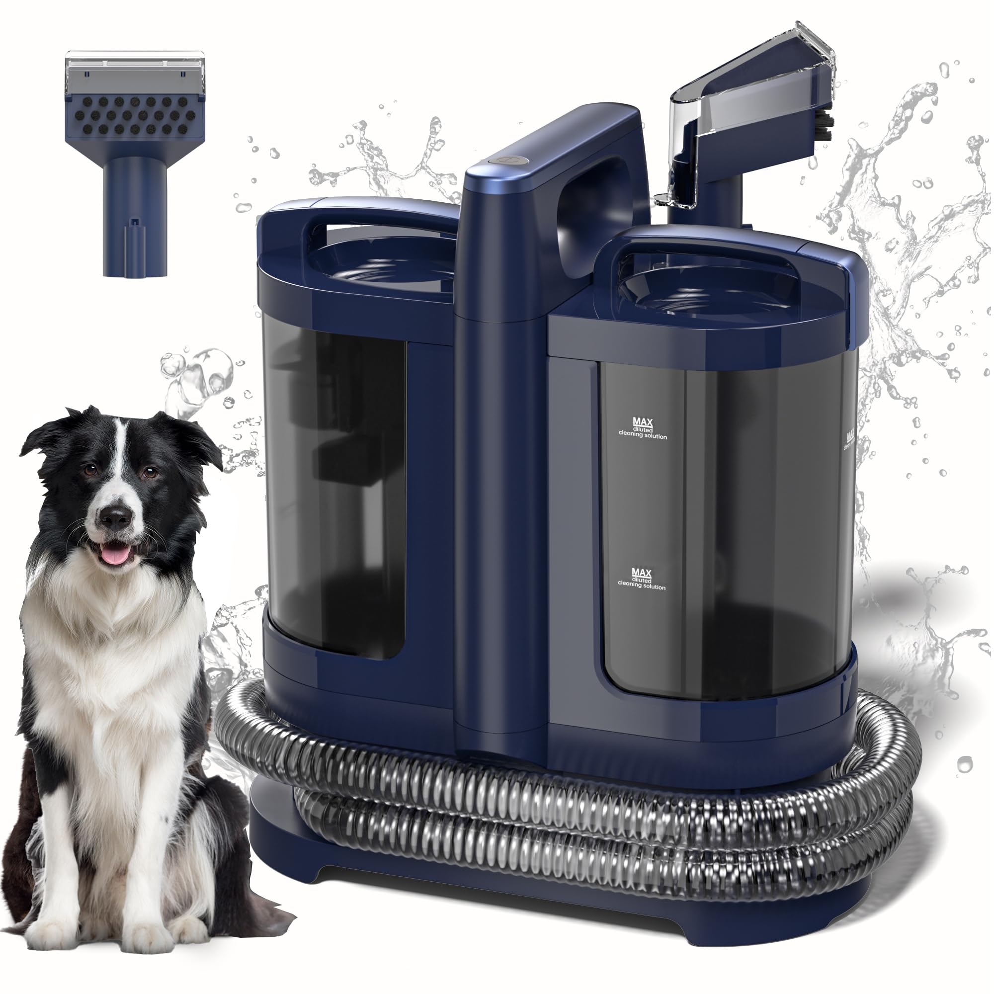 Carpet Cleaner Machine,18Kpa Upgraded Portable Carpet Upholstery Cleaner Machine,500W Powerful Suction Deep Spot Cleaning Machines for Couch,Car Seats,Upholstery&Furniture