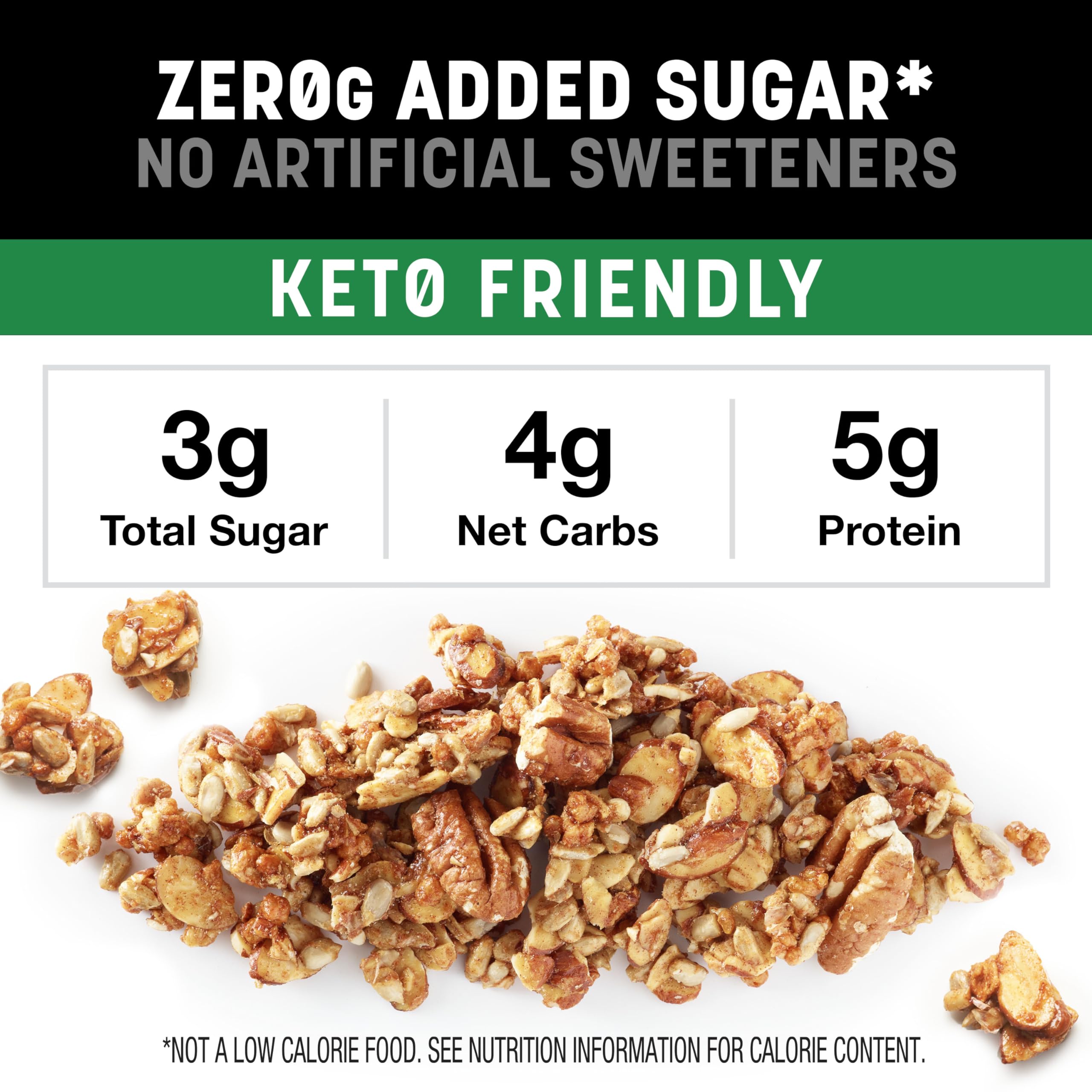 KIND Zero Added Sugar Granola, Variety Pack, Apple Cinnamon Nut & Caramel Mocha Nut, Healthy Snacks, Gluten Free, 2 Count