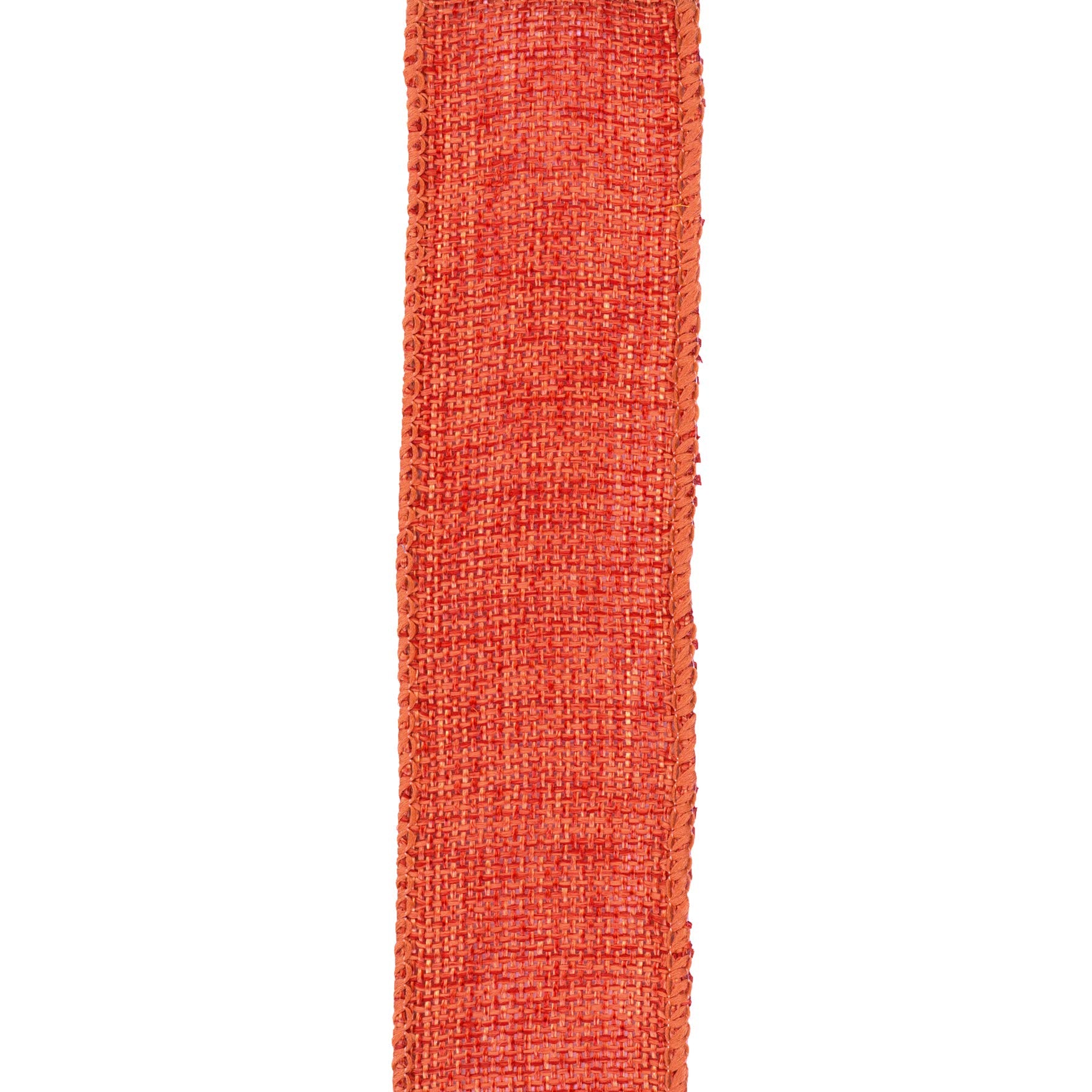 Berwick Offray 1.5" Wide Rustic Saddle Polyester Ribbon, Orange, 4 Yards