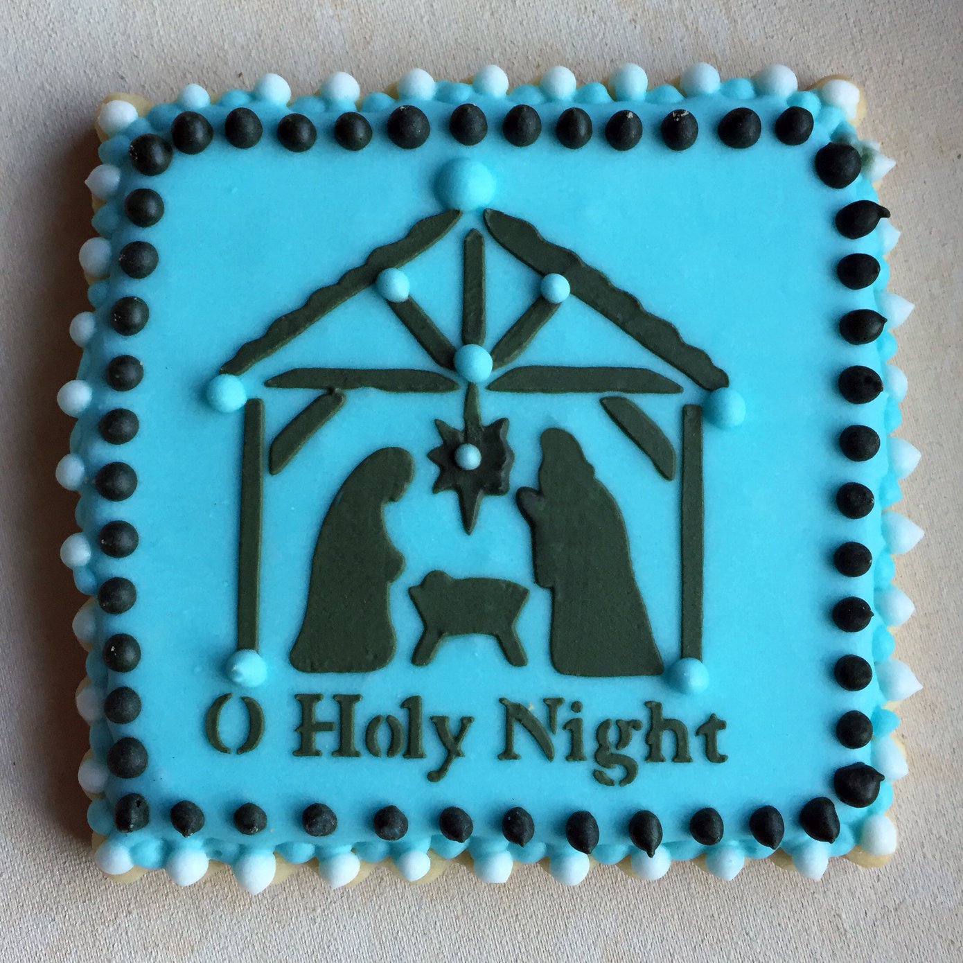 O Holy Night Nativity Scene Cookie and Craft Stencil by Designer Stencils