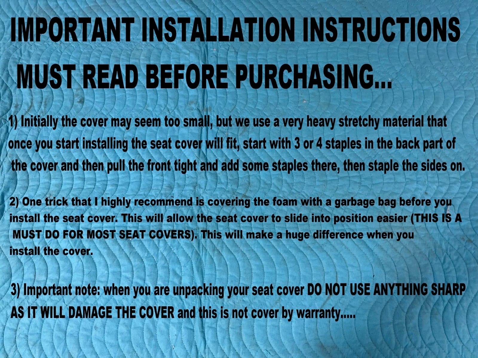 New aftermarket seat cover fits Yamaha 225DX Tri-Moto TYM225 1983-86 TriMoto YTM 225 DX DR 931