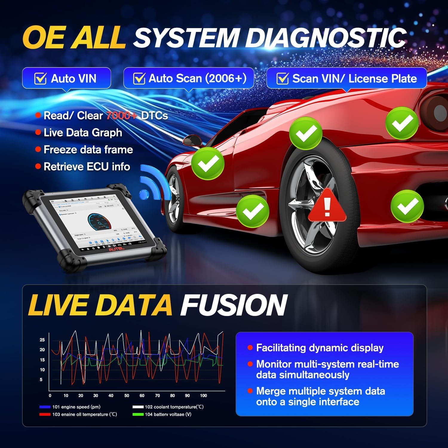 2025 Autel MaxiSys Elite II PRO, 2-Year Free Update [$2590] Elite 2 PRO, J2534 Programming Coding, Same as MSUltra MS919 MS909, 3K+ Tests, Bidirectional Diagnostic Scanner, CANFD & DoIP, FCA, 10.0 OS