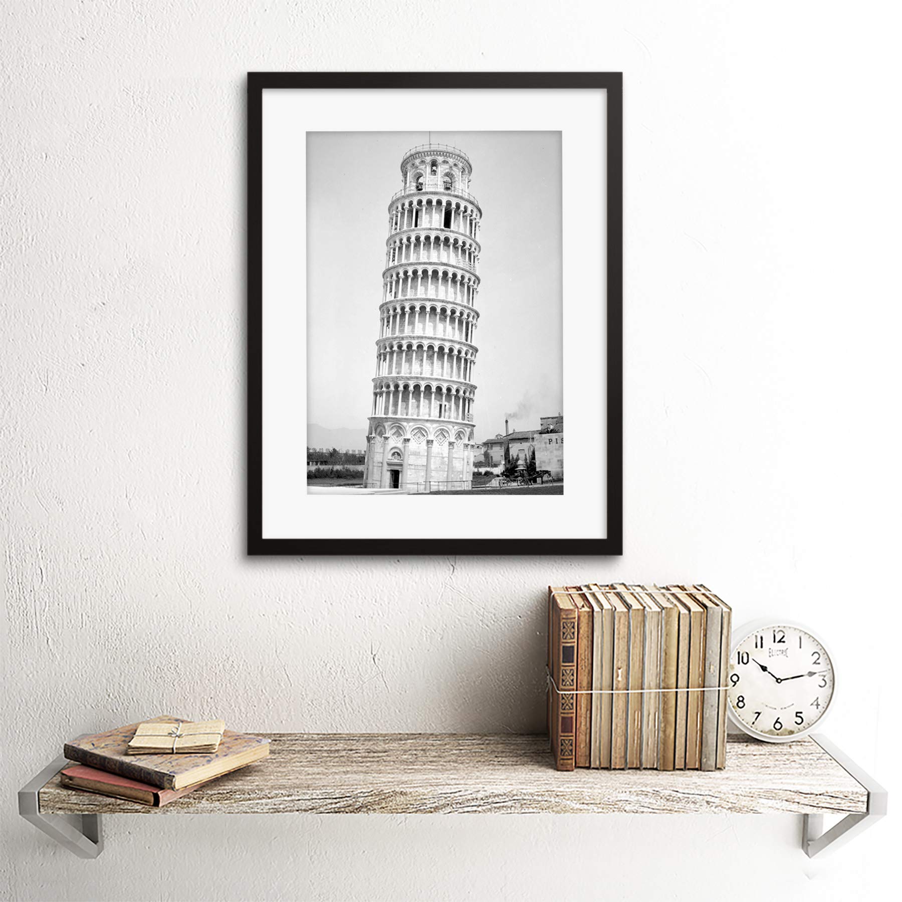 Vintage Photo Architectural Leaning Tower PISA Italy Frame Art Print F12X1708