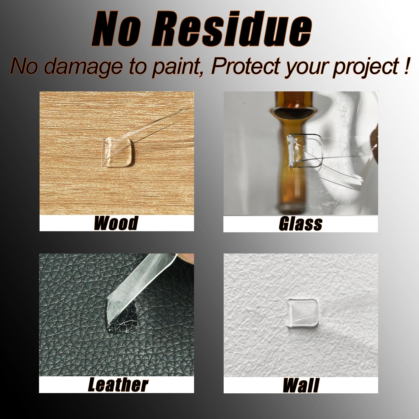 PHIXBEAR 0.2in Double Sided Tape Made of 3M, Double Sided Tape Heavy Duty, Thickening, No Damage, Textured Surfaces Friendly, for LED Strips, Car Decoration, Rain Visor, Spoiler, Walls, and Posters