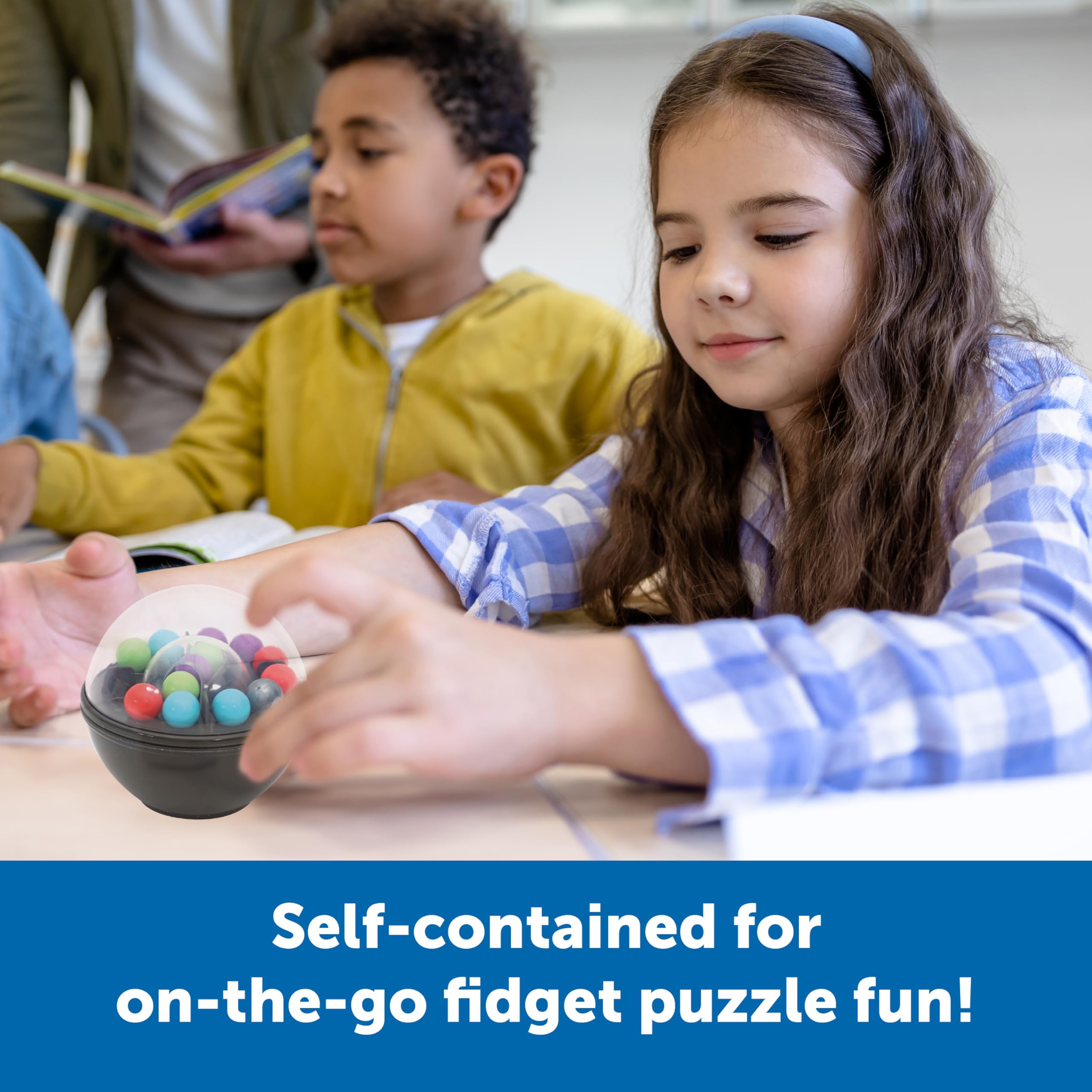Learning Resources Scramboozle Puzzle Ball - 3D Brain Teasers and Puzzle Games for Kids and Adults, Puzzle Sort Ball Game, Fidget Toys, Travel Games for Ages 6+