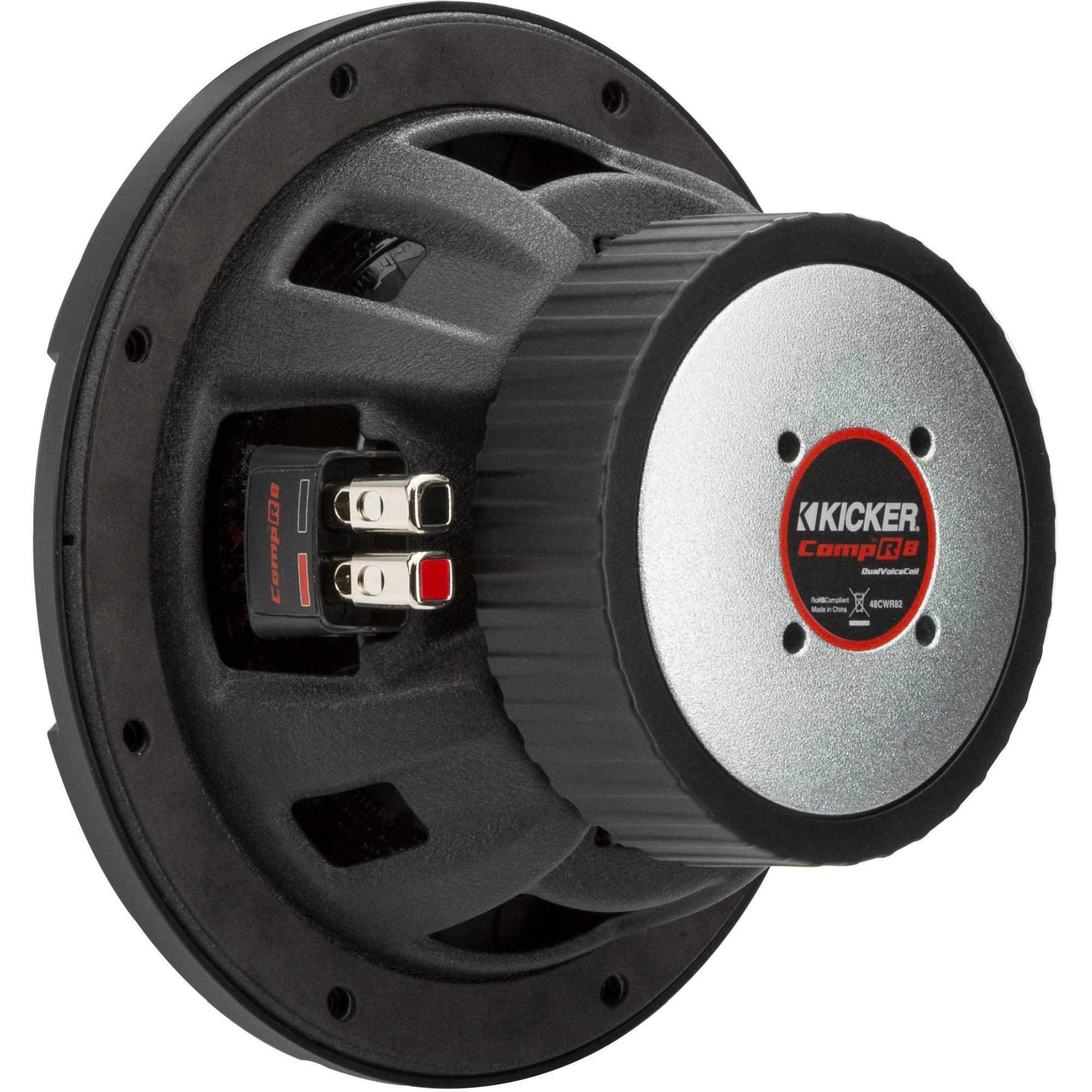 KICKER 48CWR84 CompR 8" Subwoofer, DVC, 4-ohm