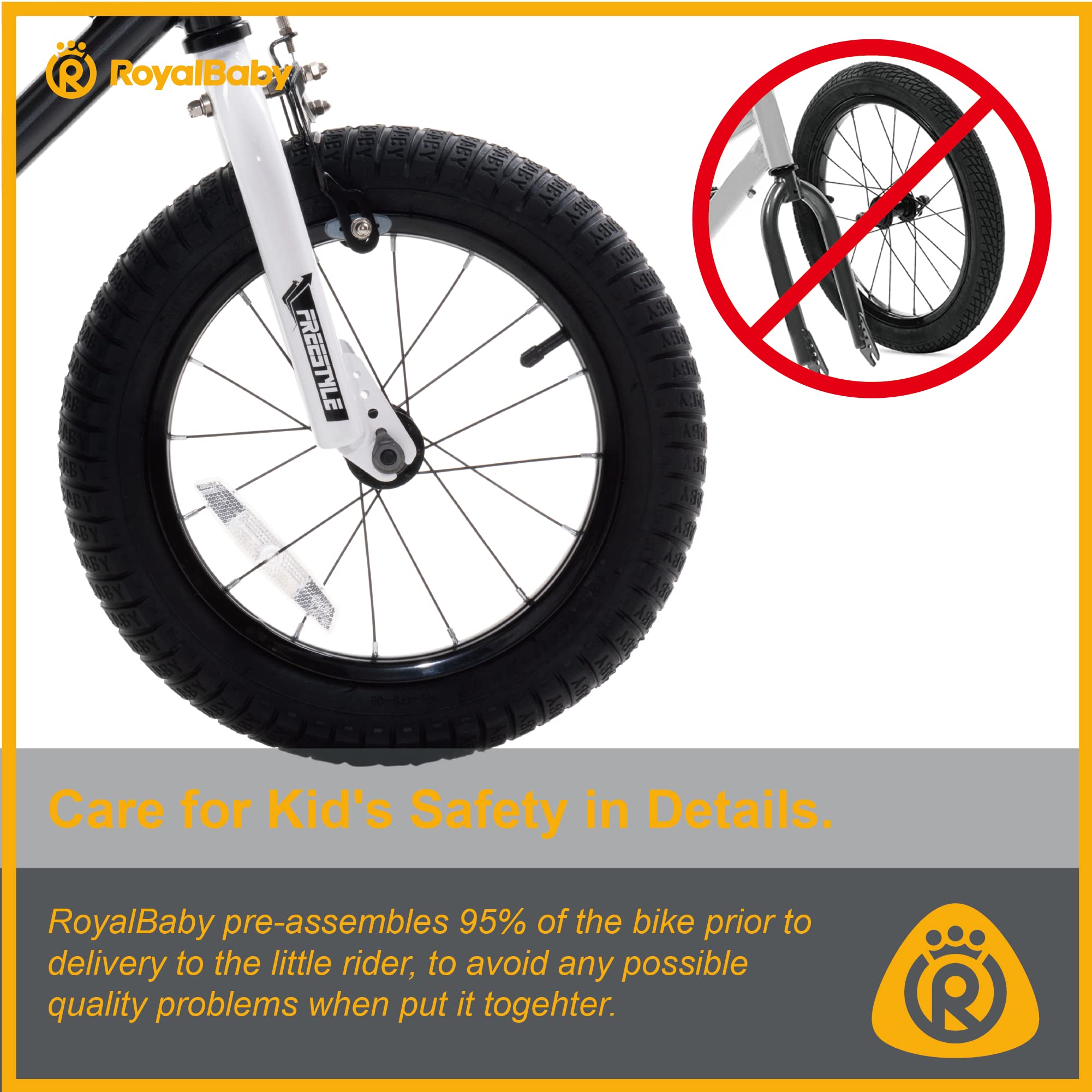 Royalbaby Kids Bike Boys Girls Freestyle BMX Bicycle With Kickstand Gifts for Children Bikes 18 Inch Red (RB18B-6R)