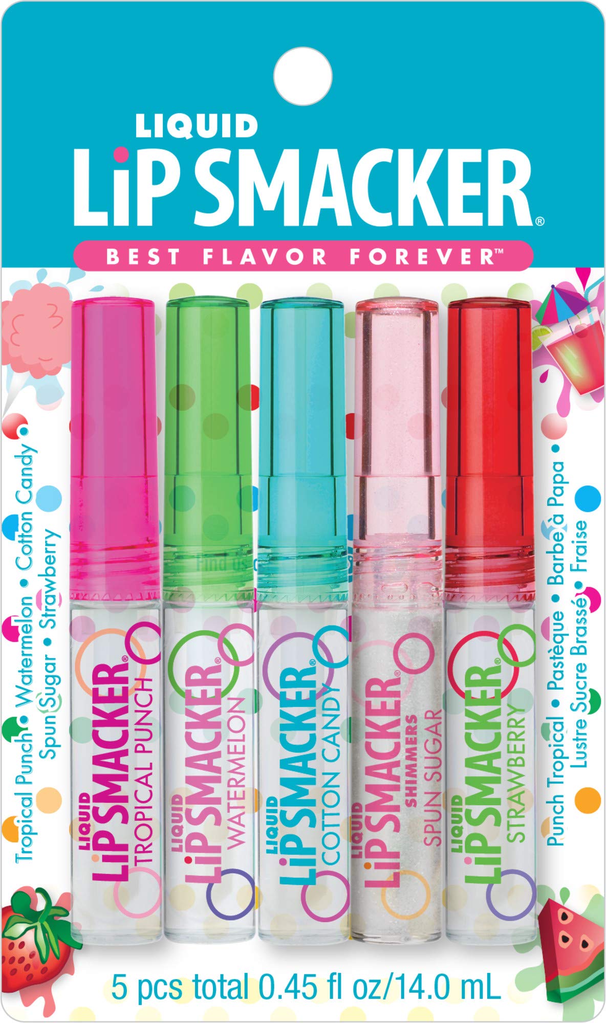 Lip Smacker Liquid Lip Gloss Friendship Pack, 5 Count