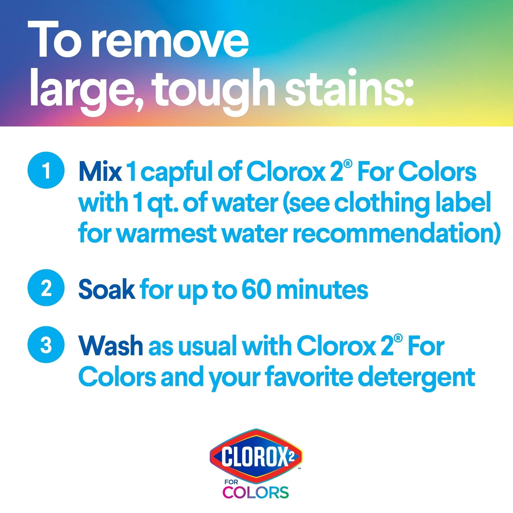 Clorox 2 for Colors - Stain Remover and Color Brightener, 22 Ounces (Packaging May Vary)