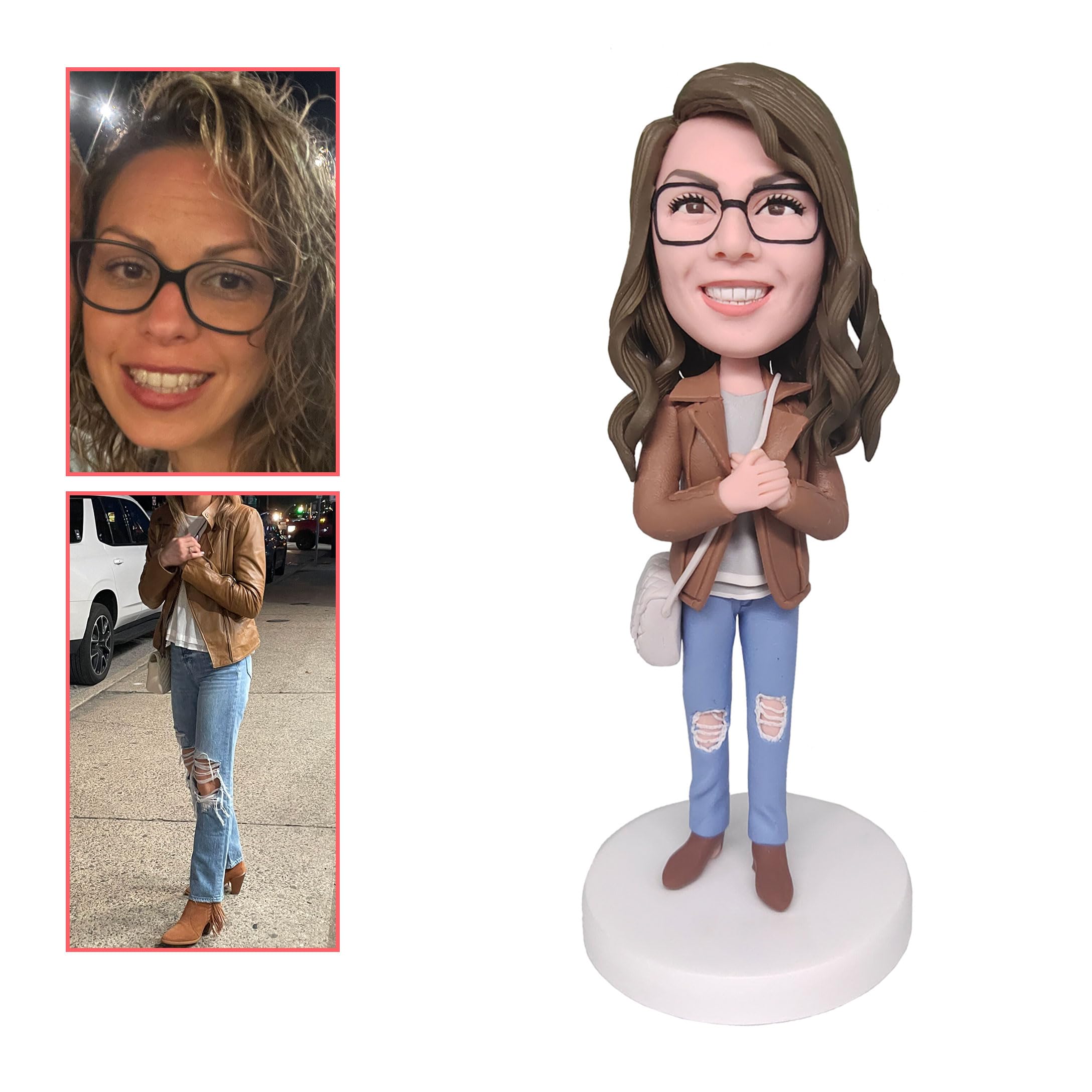 AWZY Custom Bobblehead, Personalized Unique Handmade Bobbleheads Figurine, Action Figure Based on Your Photo