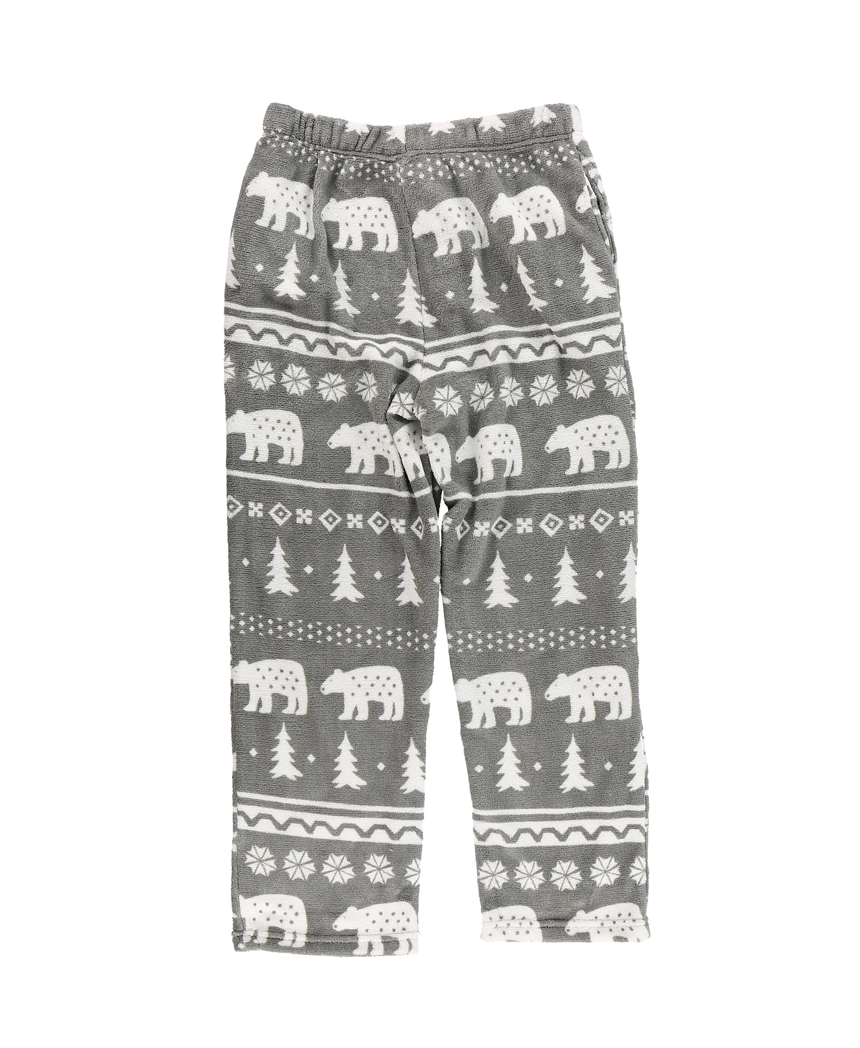 Lazy One Men's Fleece Pajama Pants, Nordic Fleece Pajama Bottoms for Men, Winter (Nordic Bear, Large)