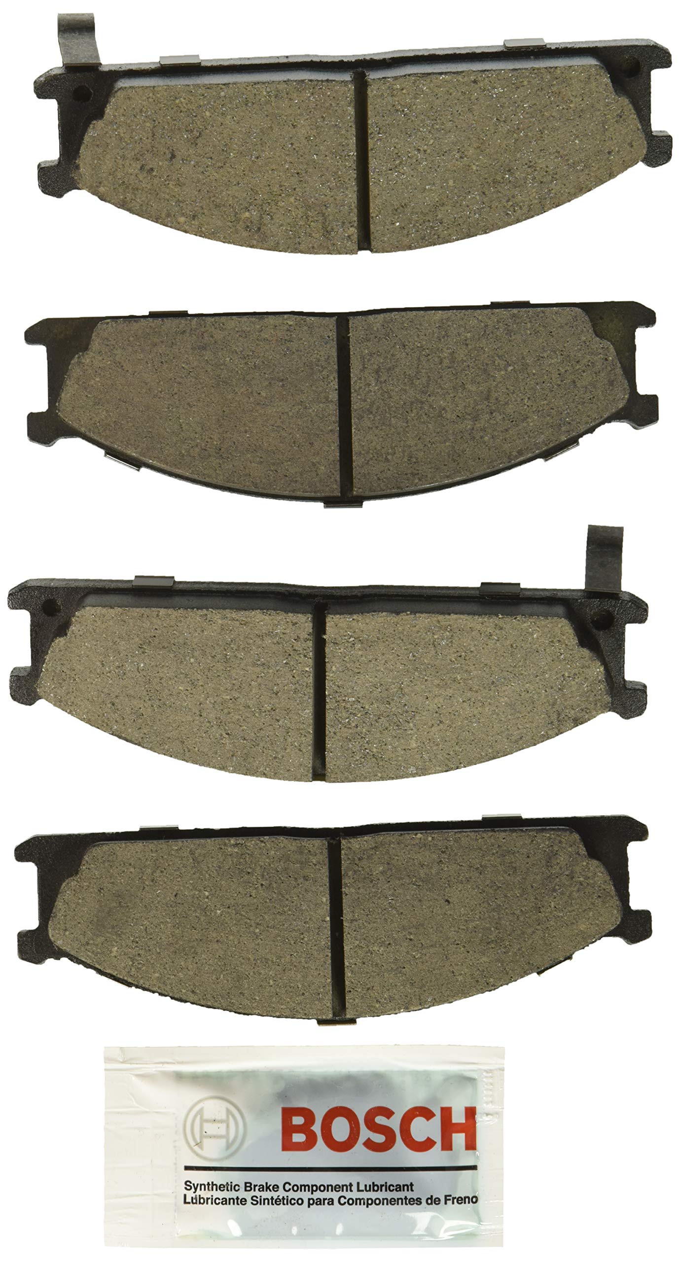 BOSCH BC333 QuietCast Premium Ceramic Disc Brake Pad Set - Compatible With Select Nissan D21, Frontier, Pathfinder, Pickup, Van; Subaru SVX; FRONT