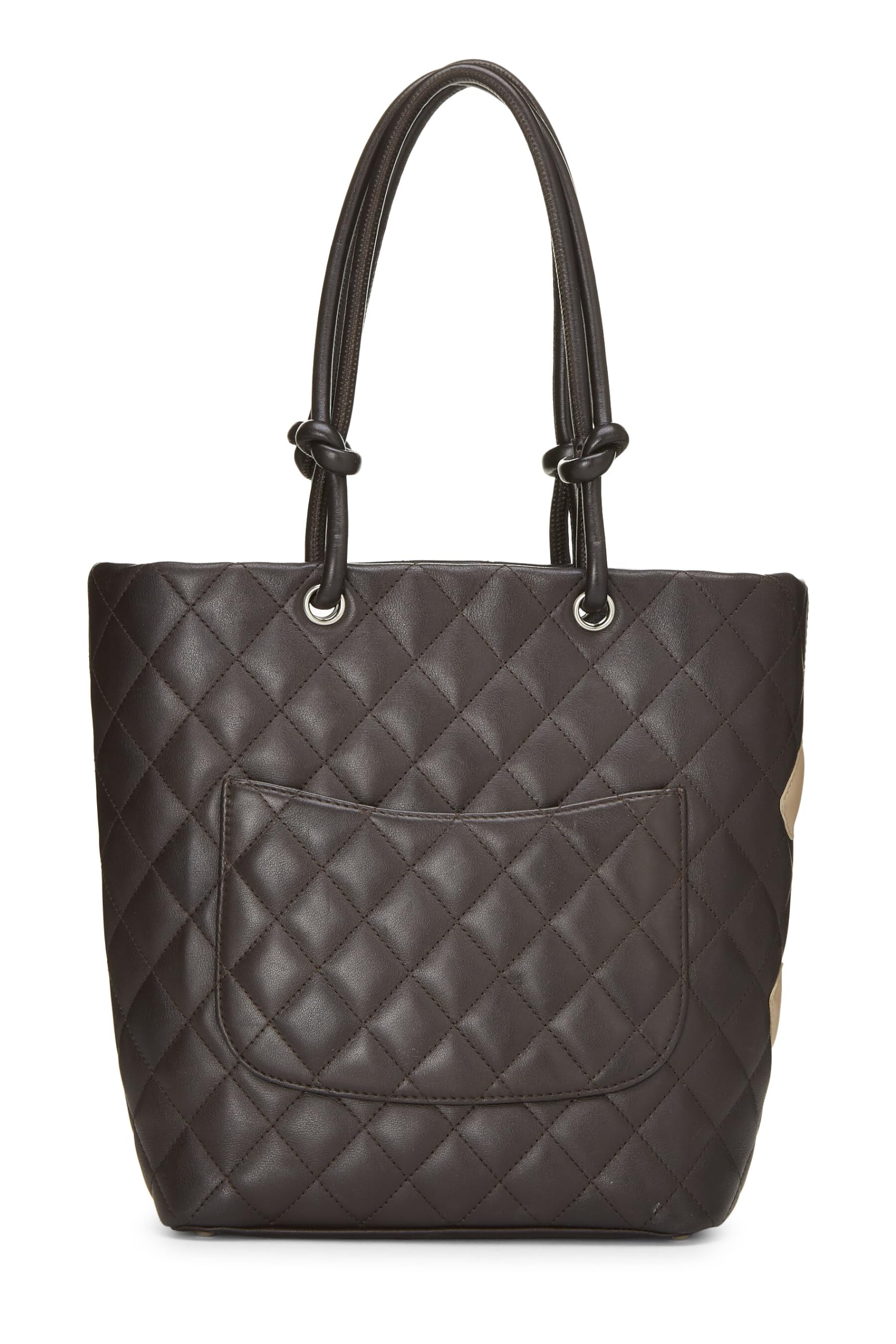 Chanel, Pre-Loved Brown Quilted Calfskin Cambon Ligne Tote Small, Brown