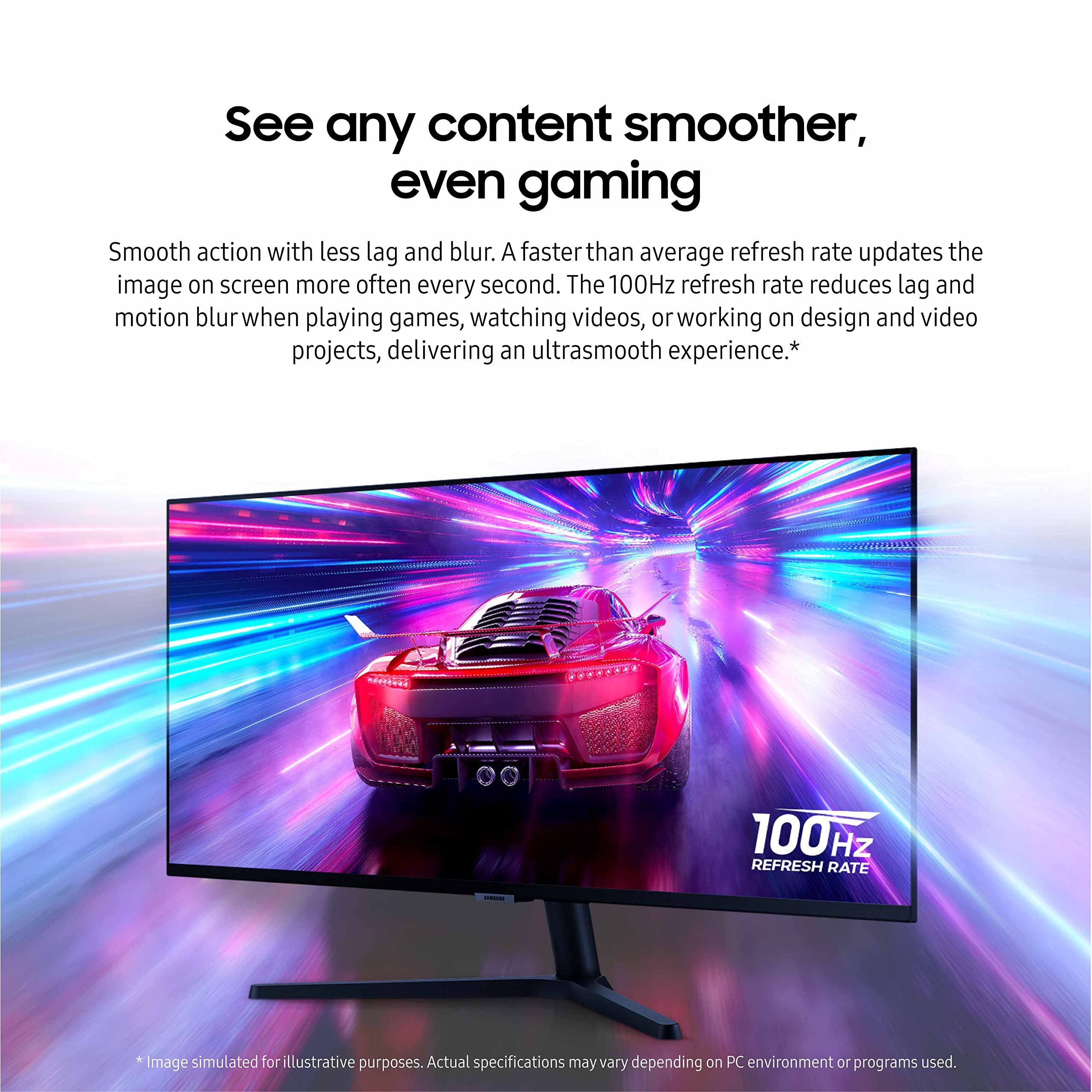 SAMSUNG 34" ViewFinity S50GC Series Ultra-WQHD Monitor, 100Hz, 5ms, HDR10, AMD FreeSync, Eye Care, Borderless Design, PIP, PBP, LS34C502GANXZA, 2023, Black