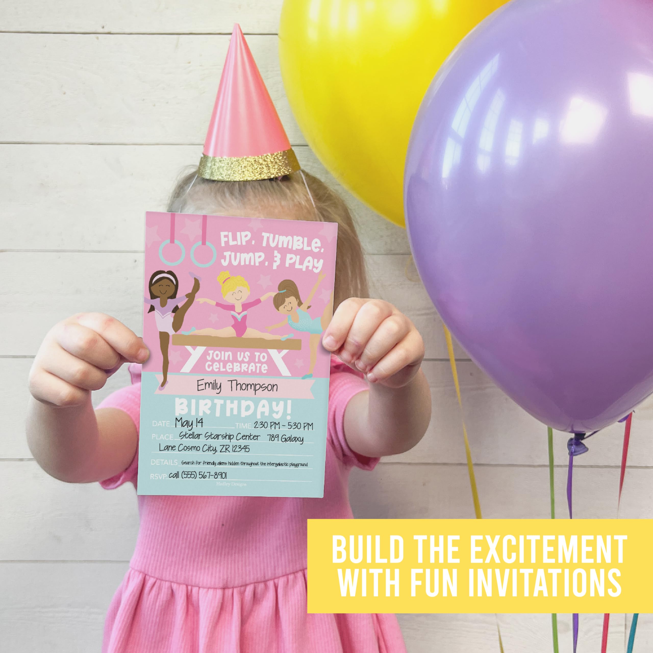 15 Gymnastics Birthday Invitations Girl - Gymnastic Birthday Party Invitations For Girl, Invitations For Birthday Party Invitation Girl, Gymnastics Birthday Invitation Cards, Kids Birthday Invitations