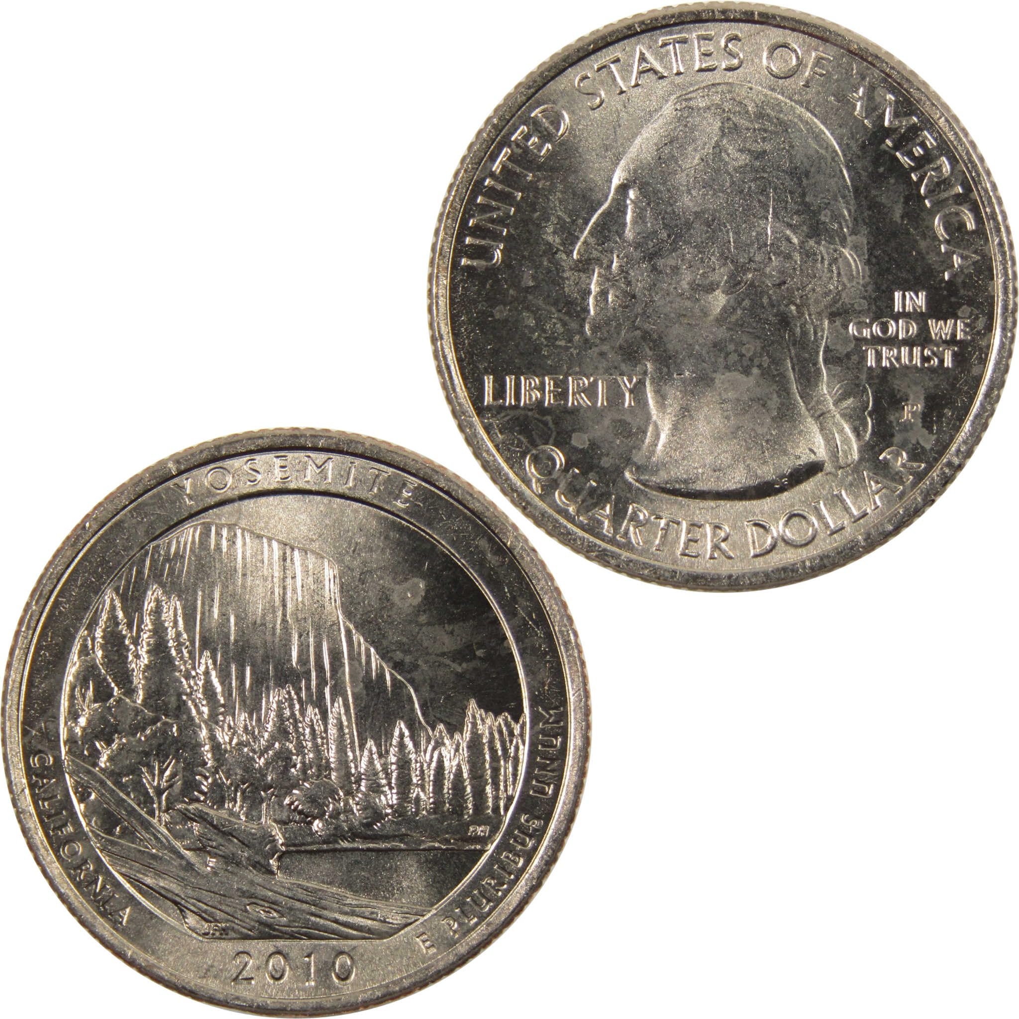 2010 P Yosemite National Park Quarter BU Uncirculated Clad 25c Coin