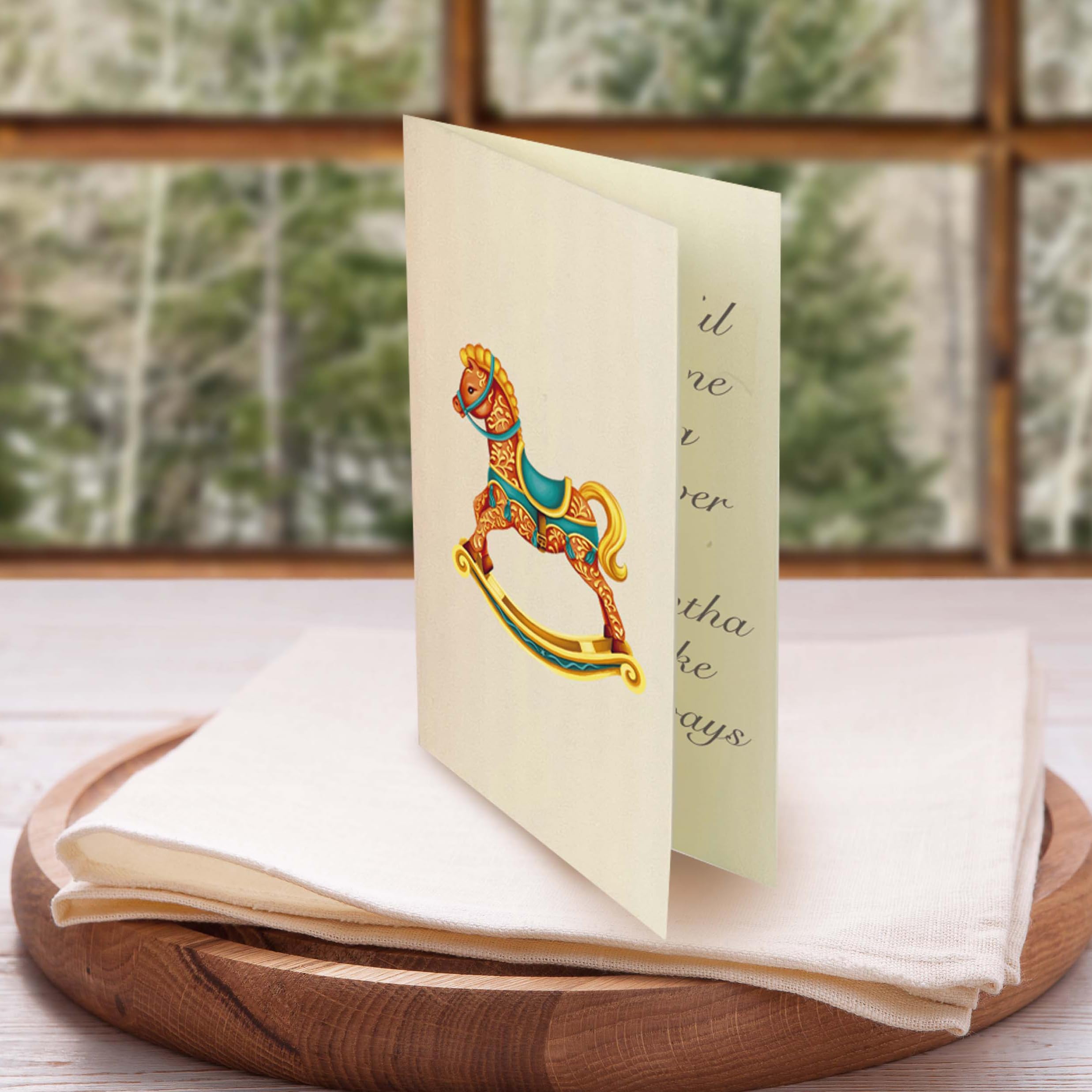 Freshcut Paper Pop Up Cards, 3D Popup Greeting Cards, Birthday Gift Cards, Note Card & Envelope, 15" Christmas Tree