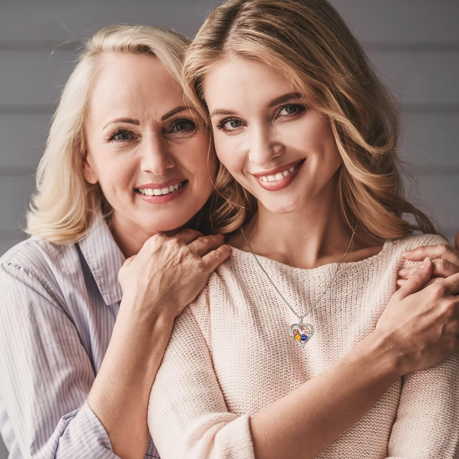 Iefil Birthday Anniversary Necklace Gifts for Women Jewelry, Mothers Day Christmas Wife Birthday Gifts Anniversary Valentines Day Gifts for Her October Birthstone Necklace Sapphire Jewelry