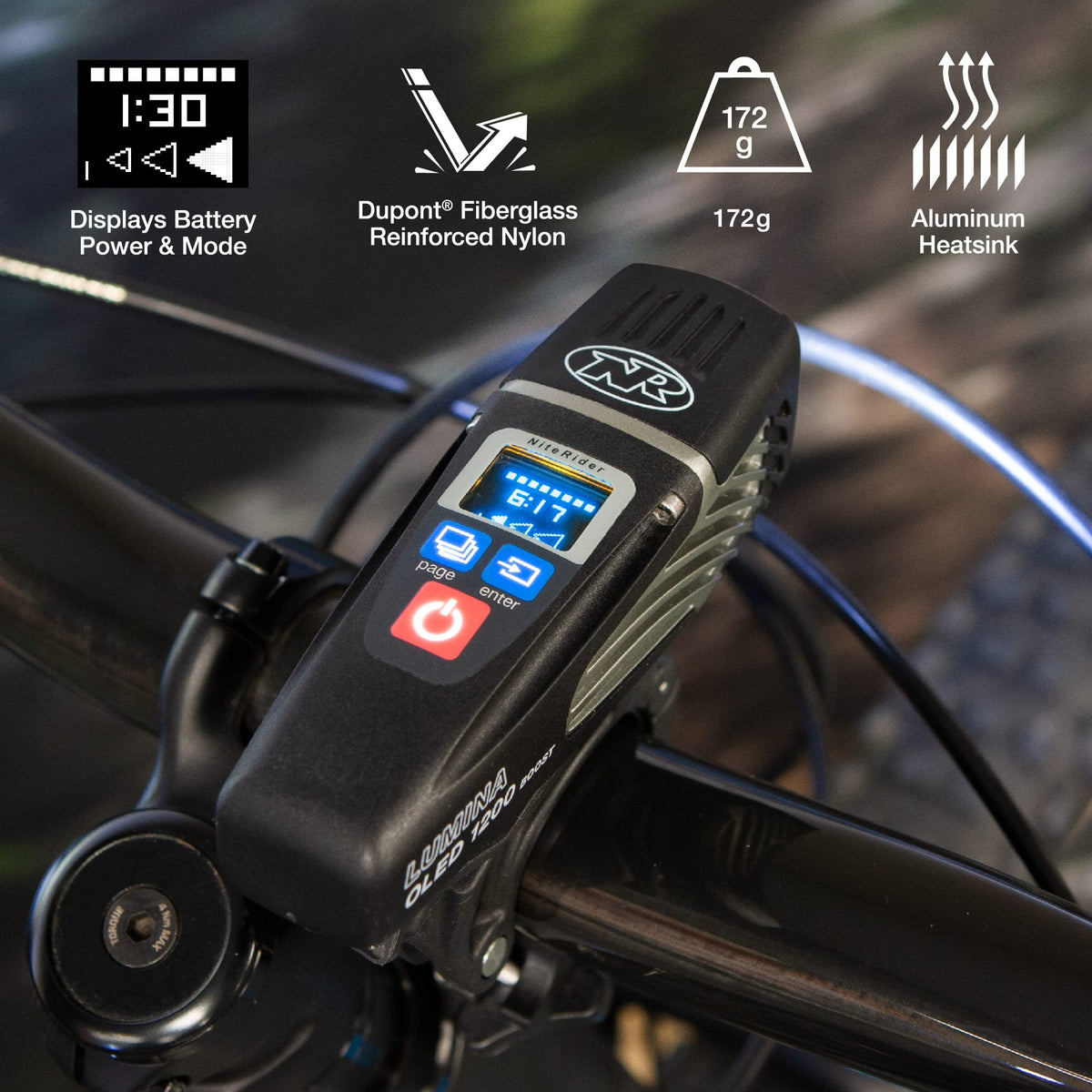 NiteRider Lumina OLED 1200 Boost Headlight
