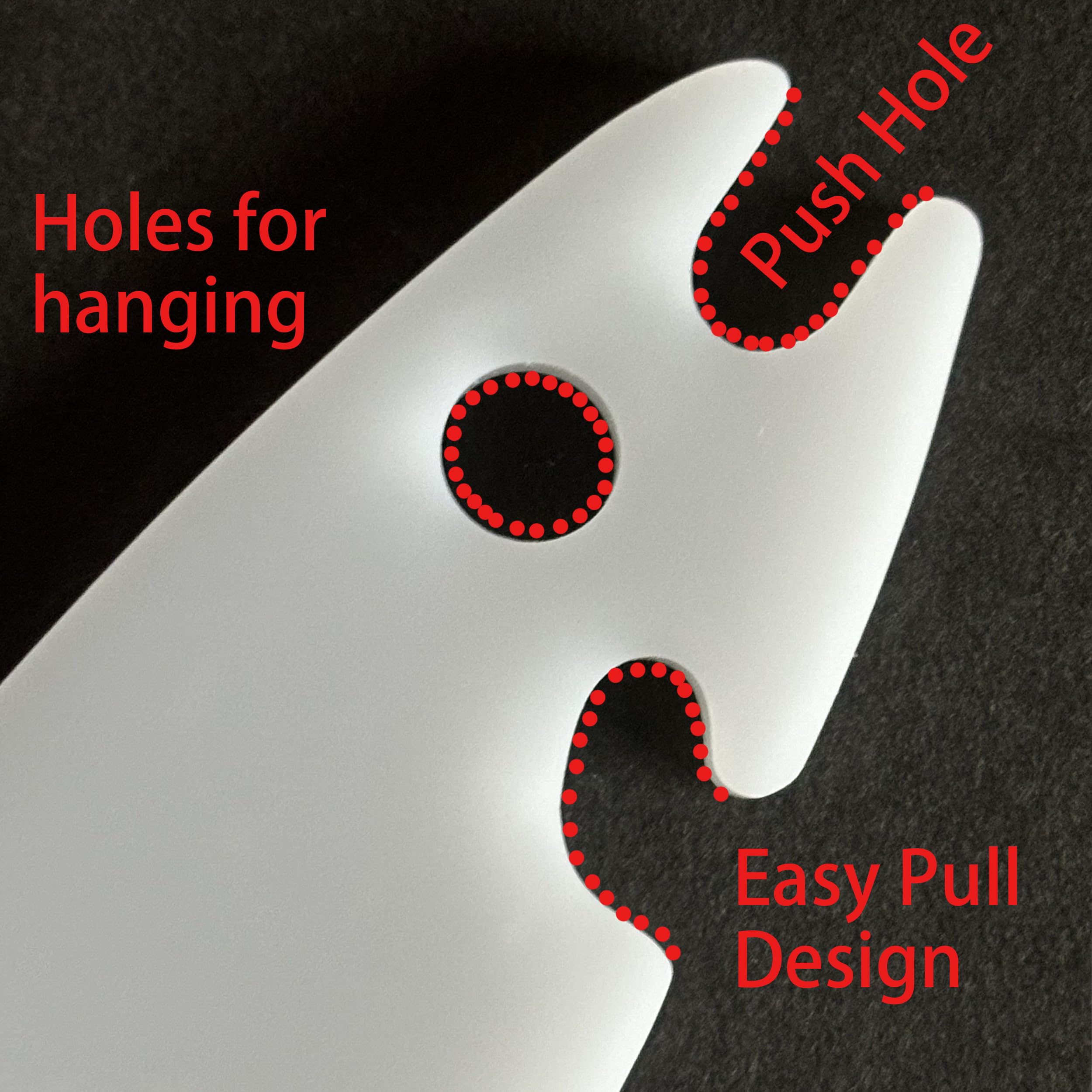 MIOIO Oven Racks Pull Push Tool- Heat Resistant Acrylic Push-Pull Stick/Puller-Easy Grip Design - Essential for Safe Cooking - Kitchen Accessory/White