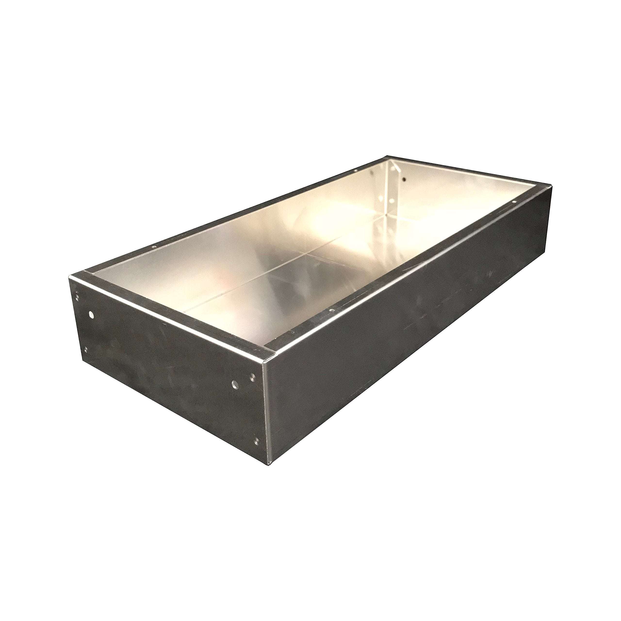 BUD Industries AC-412 Aluminum Chassis 17" L x 8" W x 3" H, Natural