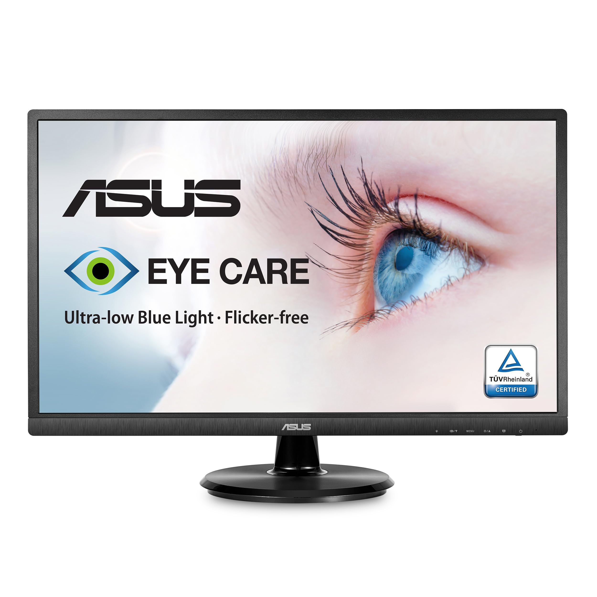 ASUS 23.8” Full HD Computer Monitor, 1080p, HDMI, VGA, Eye Care, 178° Wide Viewing Angle - VA249HE, Black