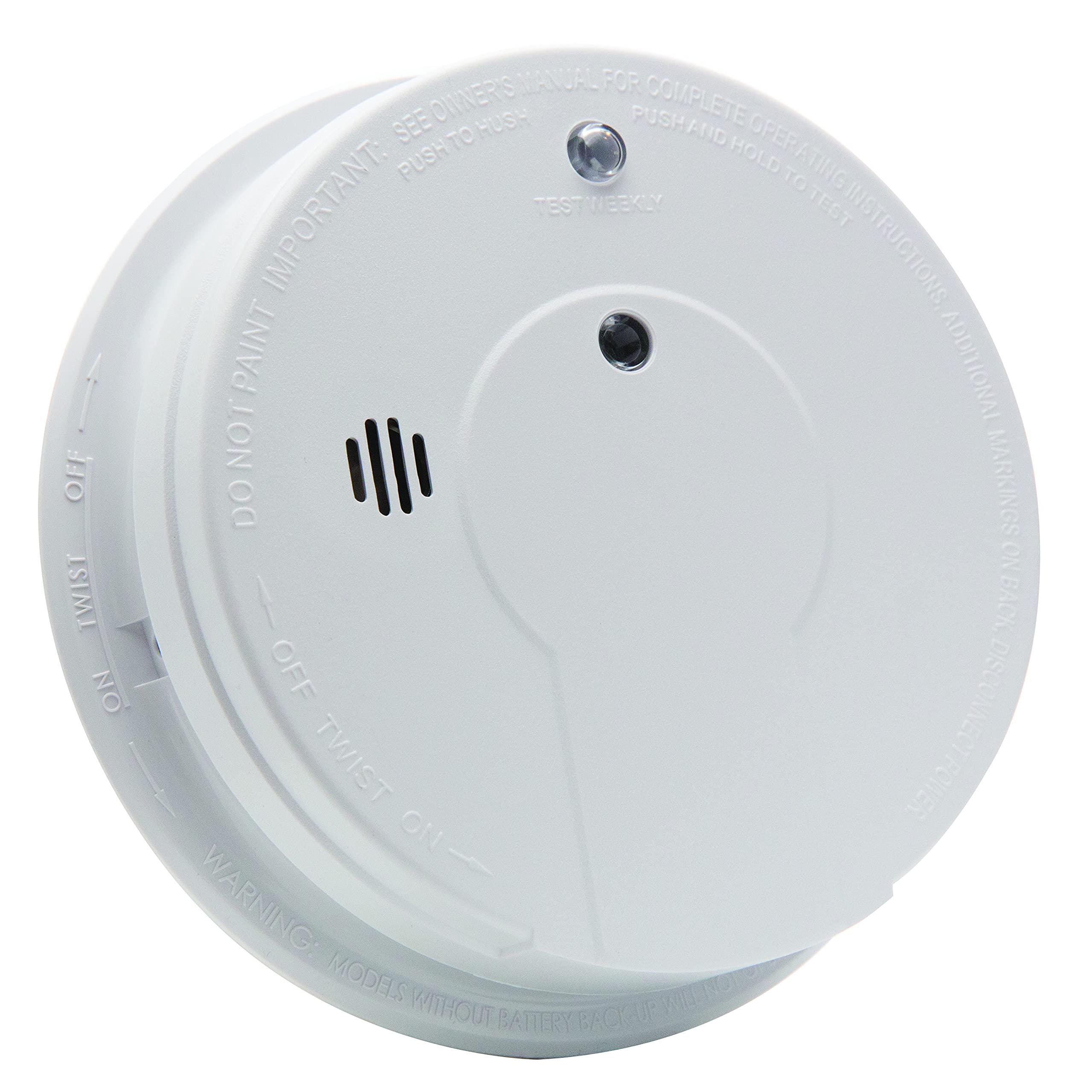 Kidde Hardwired Smoke Detector with 9-Volt Battery Backup, Photoelectric Smoke Alarm, Battery Included