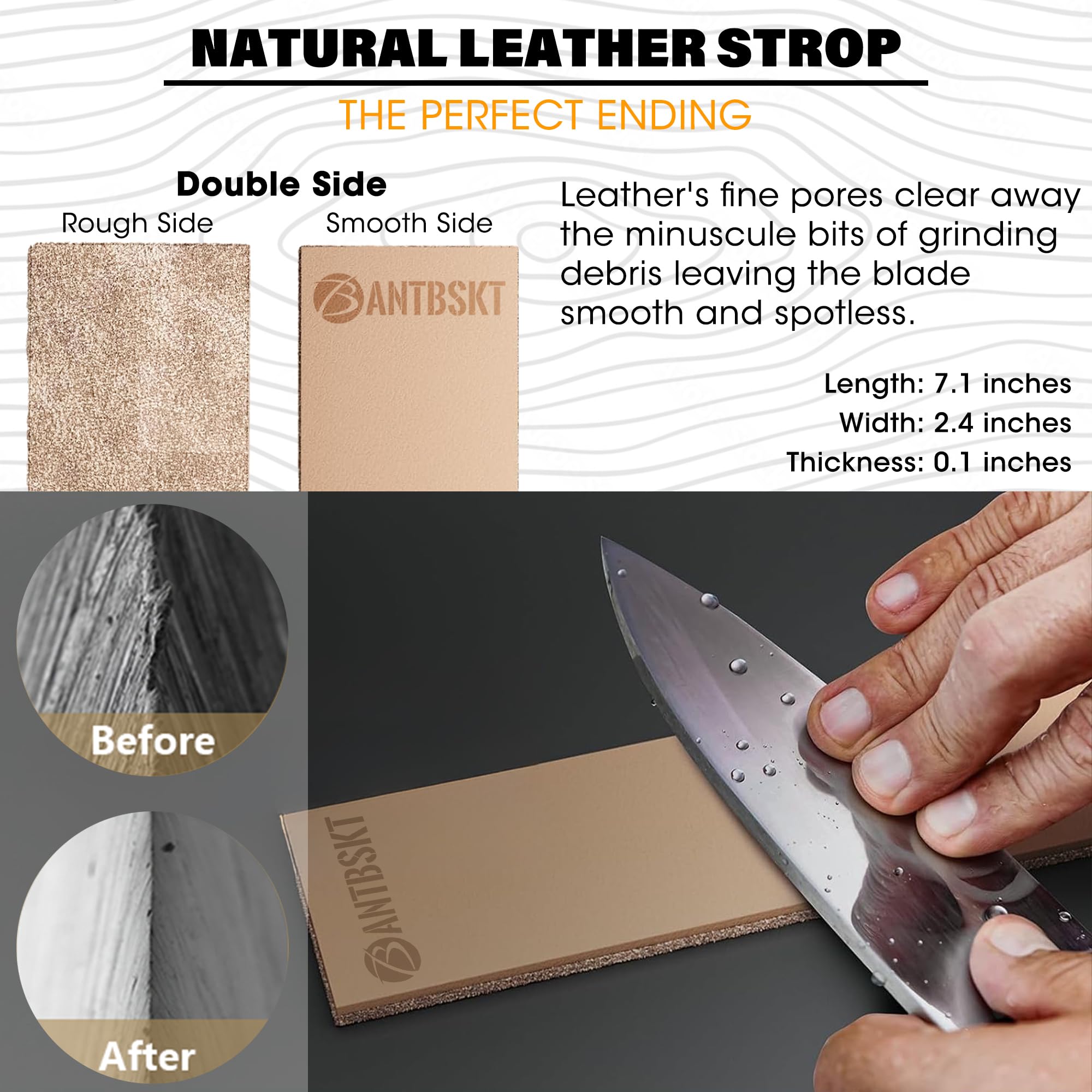 Rolling Knife Sharpener Kit, Kitchen Knife Sharpener Set, Knife Sharpening Tools, 15 & 20 Degree Sharpening for Kitchen Knives, Diamond and Ceramic Discs, Leather Strop, Polishing Compound