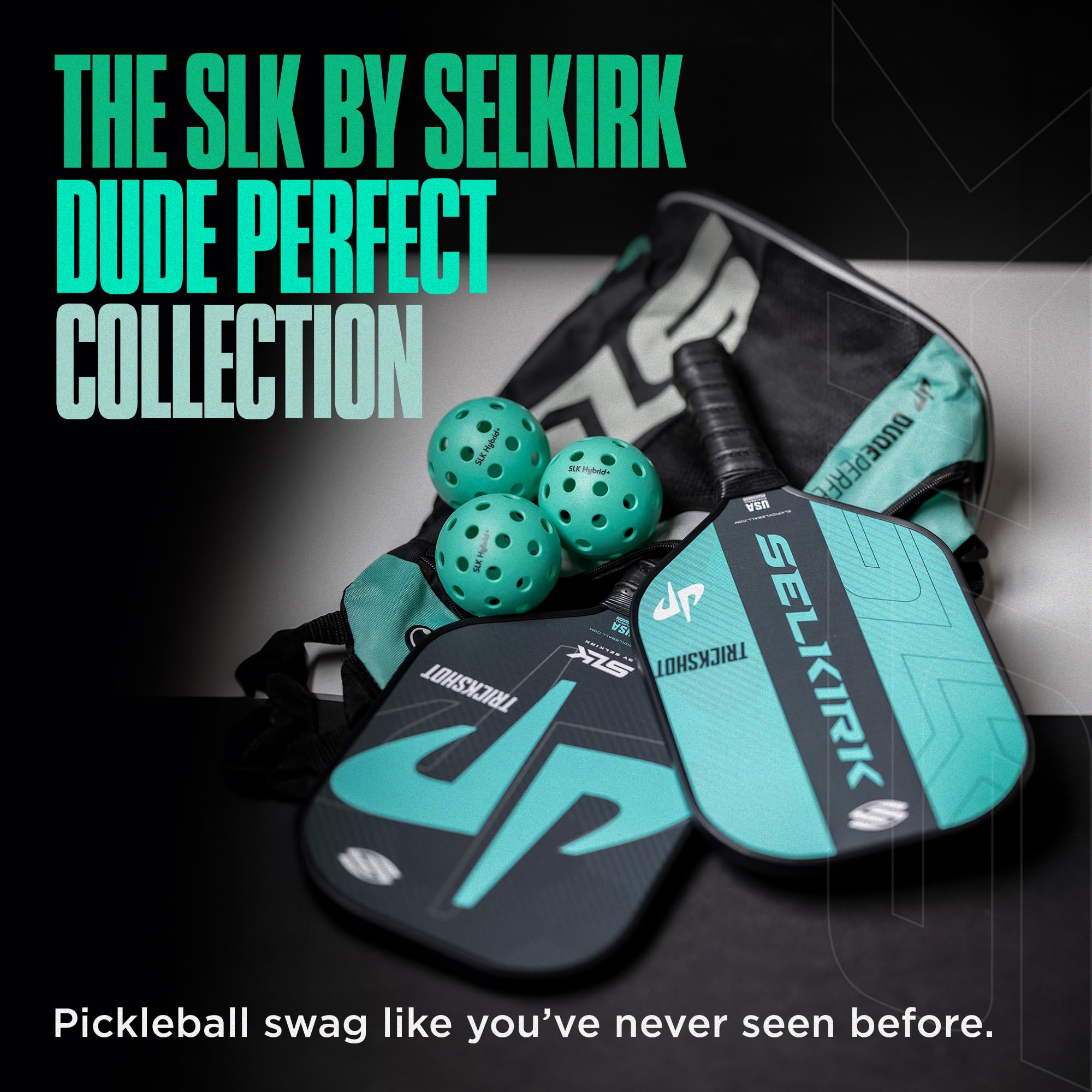 2024 Selkirk Dude Perfect Trickshot Pickleball Paddle Bundle | G4 Graphite Pickleball Paddle Face | Rev-Core+ Technology with SpinFlex Surface | Redesigned for Performance and Control |