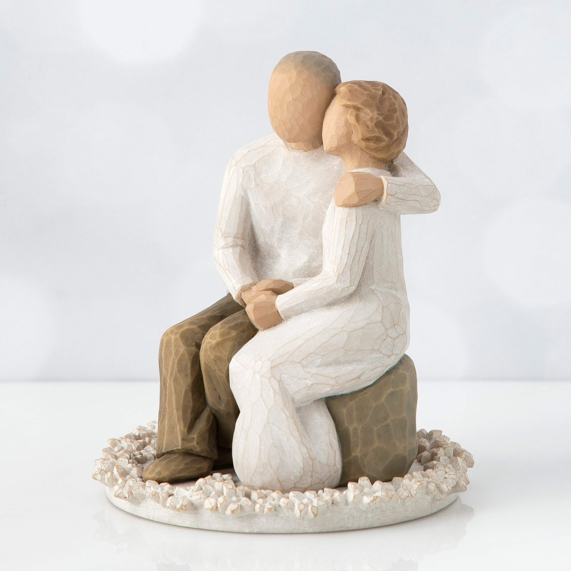 Willow Tree Anniversary, Sculpted Hand-Painted Cake Topper