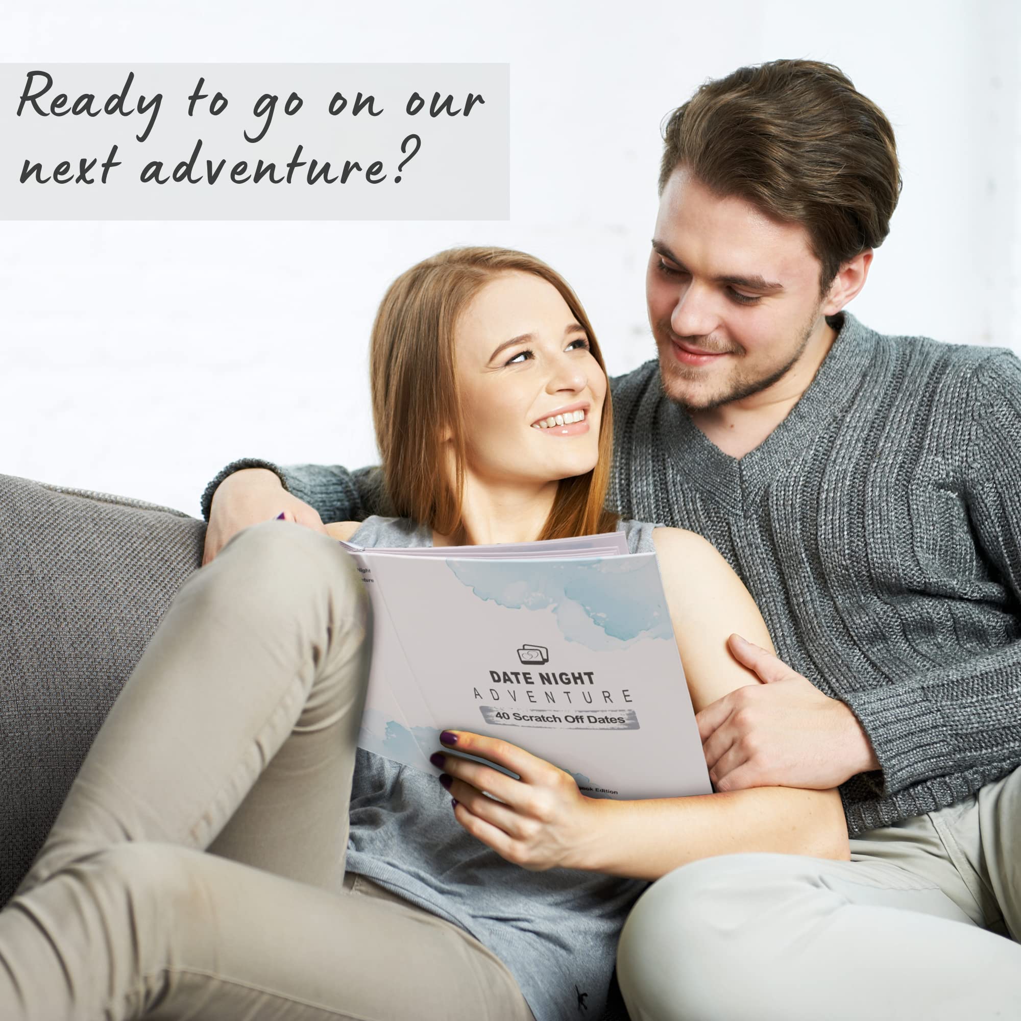 Date Night Adventure Book for Couples - 40 Scratch Off Challenge and Date Night Games for Couples, Newlywed and Wedding Gifts with Couples Date Night Ideas, Romantic Anniversary Couples Gifts for Him