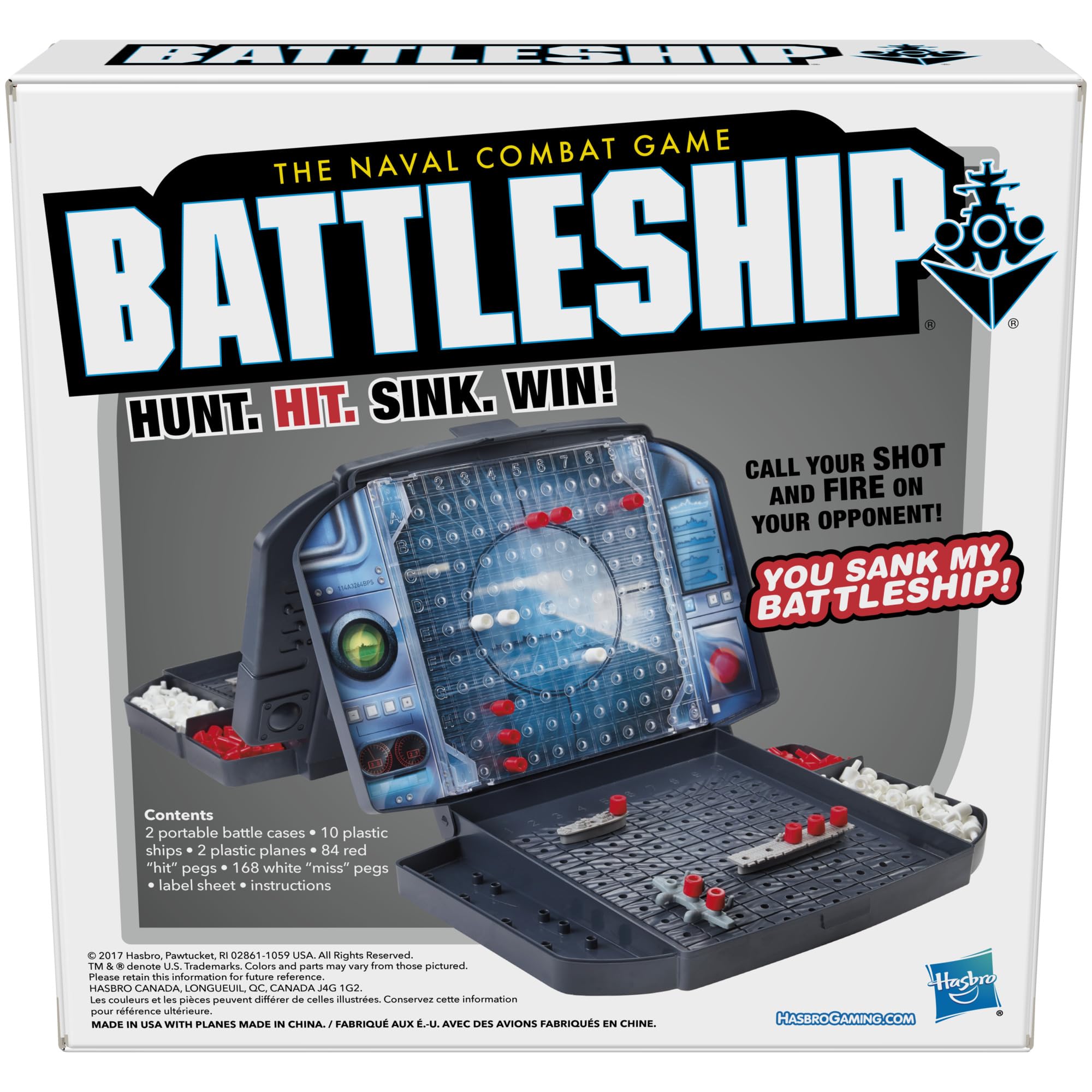 Hasbro Gaming Battleship with Planes | 2-Player Strategy Board Games for Kids for Boys & Girls | Ages 7+ (Amazon Exclusive)