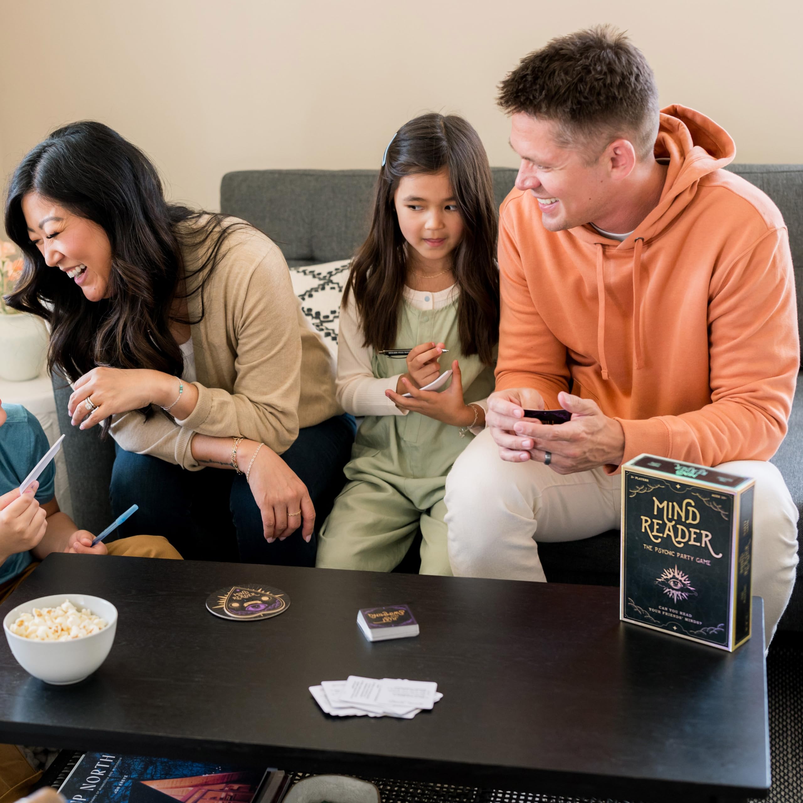 New Game! Mind Reader – Can You Read Your Friends' Minds? The Fun Psychic Mind Meld Family Party Game for Kids, Tweens, Teens, College Students, Adults & Families - Perfect Board Games Night Group