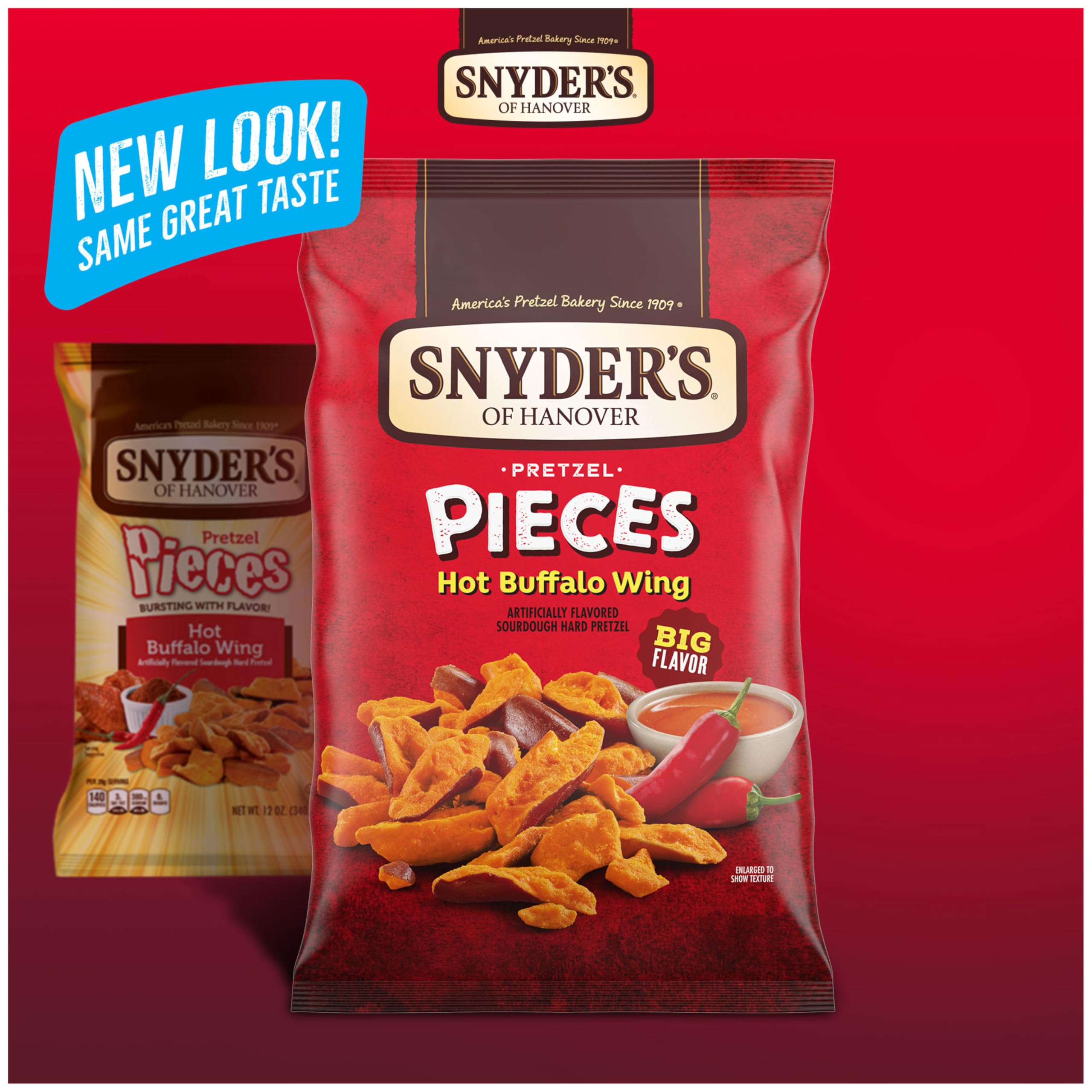 Snyder's of Hanover Pretzel Pieces, Hot Buffalo Wing, 11.25 Oz