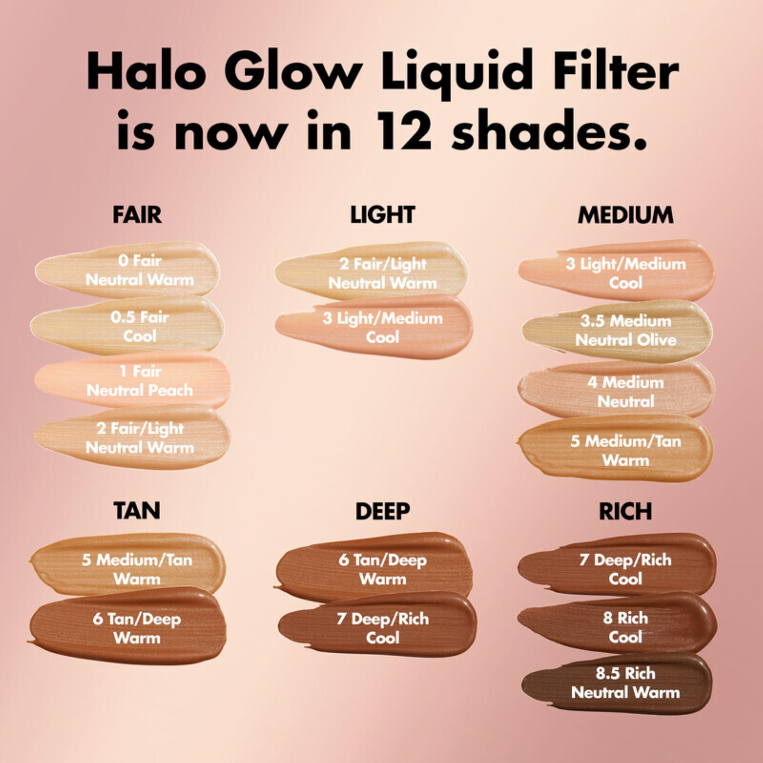 e.l.f. Halo Glow Liquid Filter, Complexion Booster For A Glowing, Soft-Focus Look, Infused With Hyaluronic Acid, Vegan & Cruelty-Free, 3 Light/Medium