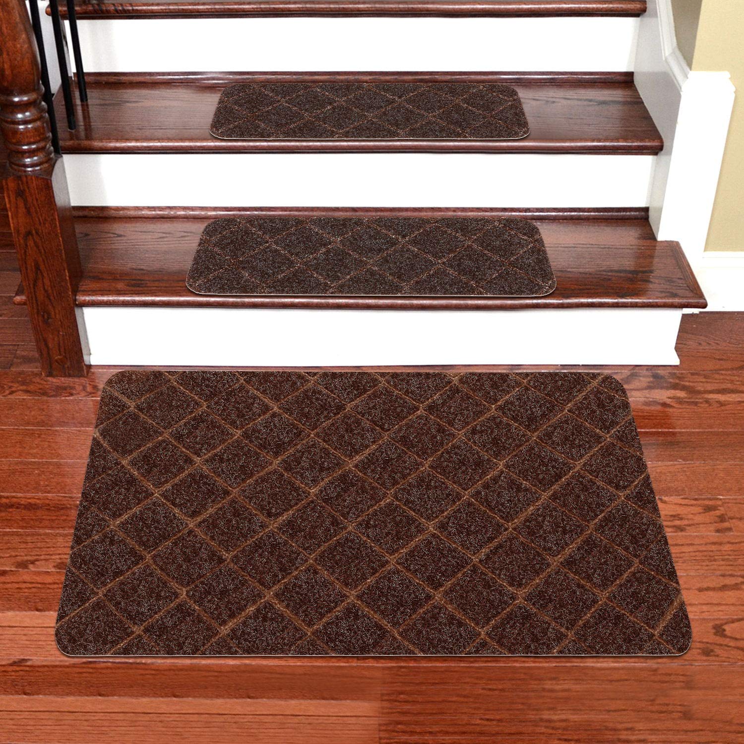 Seloom Self-Adhesive Carpet Stair Treads Non Slip Stair Rugs/Covers La
