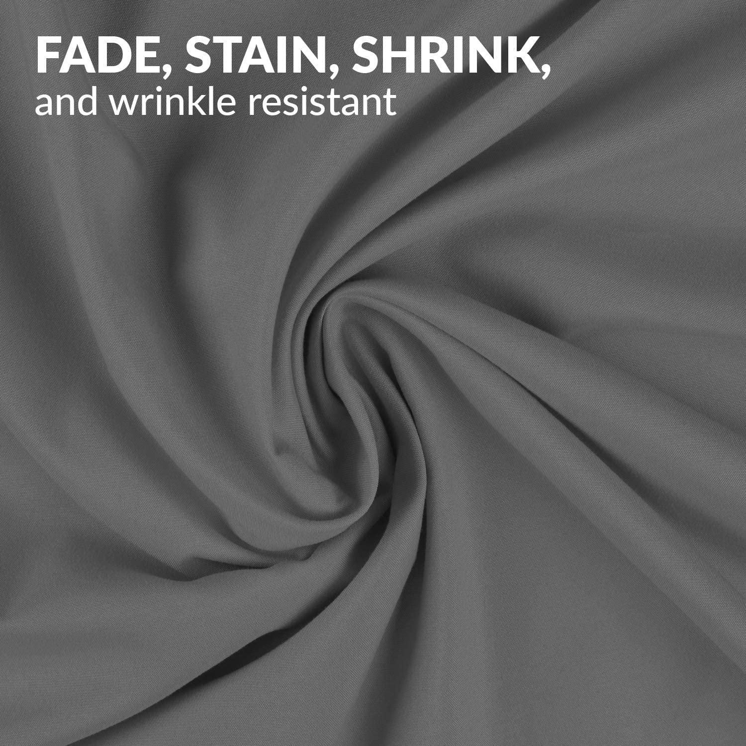 Mellanni 2 Pillow Cases + 2 Pillow Shams Bundle&Save - Hotel Luxury Bedding - Bundle Includes: 2 King Size Pillow Cases and Pillow Shams Set of 2 King Size (King, Gray)