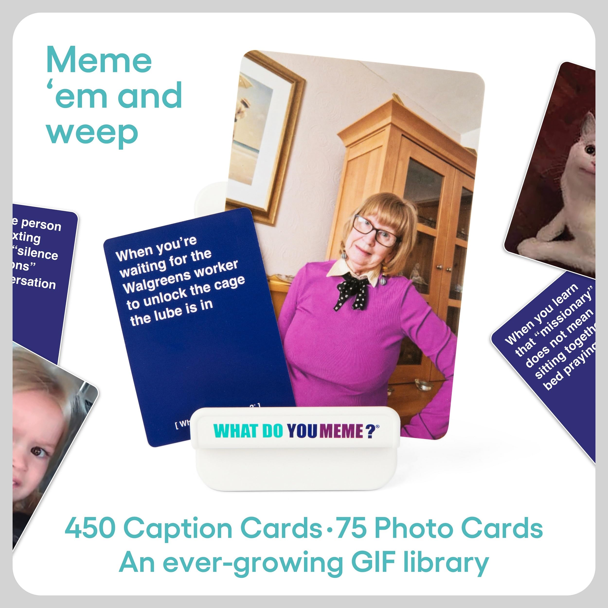 WHAT DO YOU MEME? Core Game (New Edition) Now Including GIF's by Relatable, The Essential Party Game for Meme Lovers Now with Refreshed Content, Great for Adult Games for Game Night