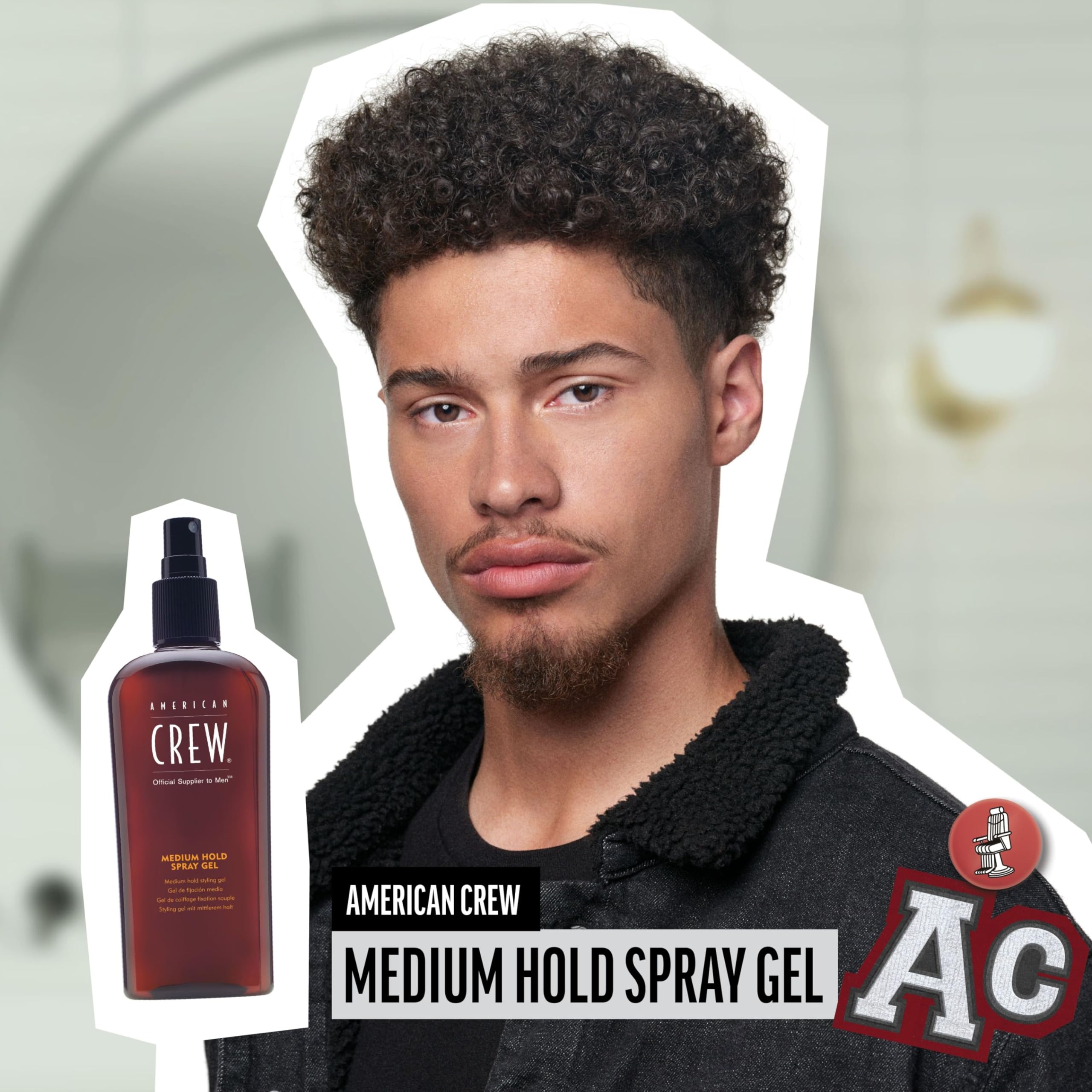 American Crew Men's Hair Spray, Medium Hold, 8.45 Fl Oz