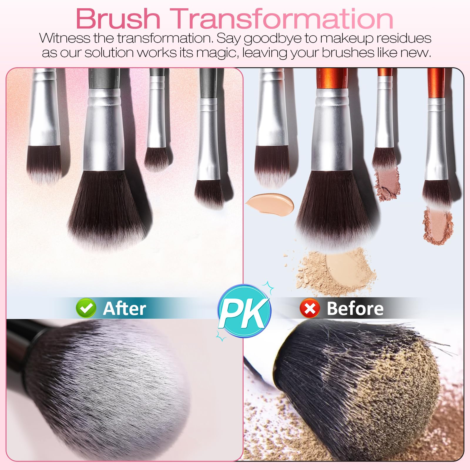 Norate Makeup Brush Cleaner, IPX7 Waterproof Electric Makeup Brush Cleaner Machine, Deep Cleaning Makeup Brushes, Valentine's Day Gifts Stocking Stuffers Christmas Gifts for Women Mom Teen Girls